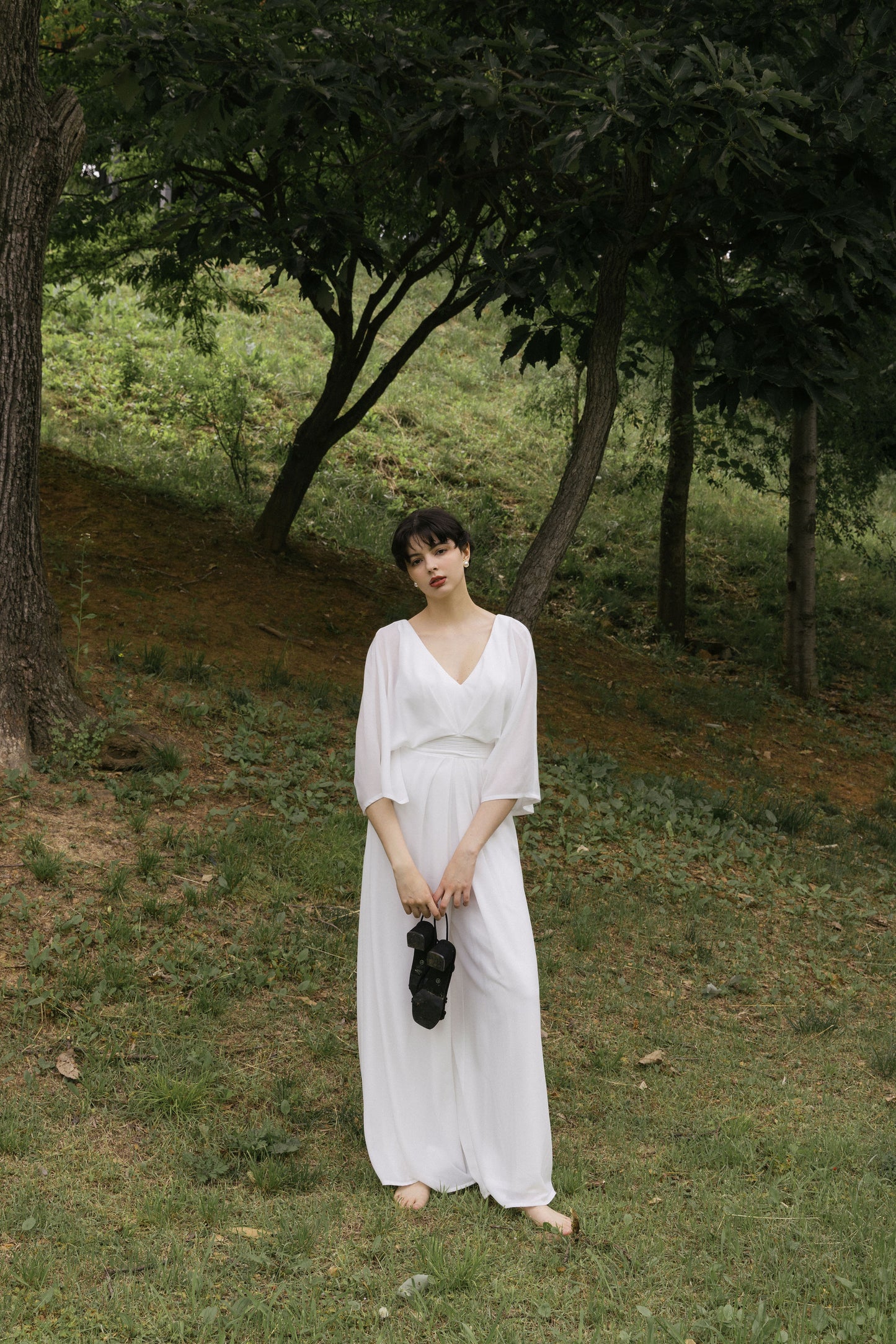 White Bridal Jumpsuit