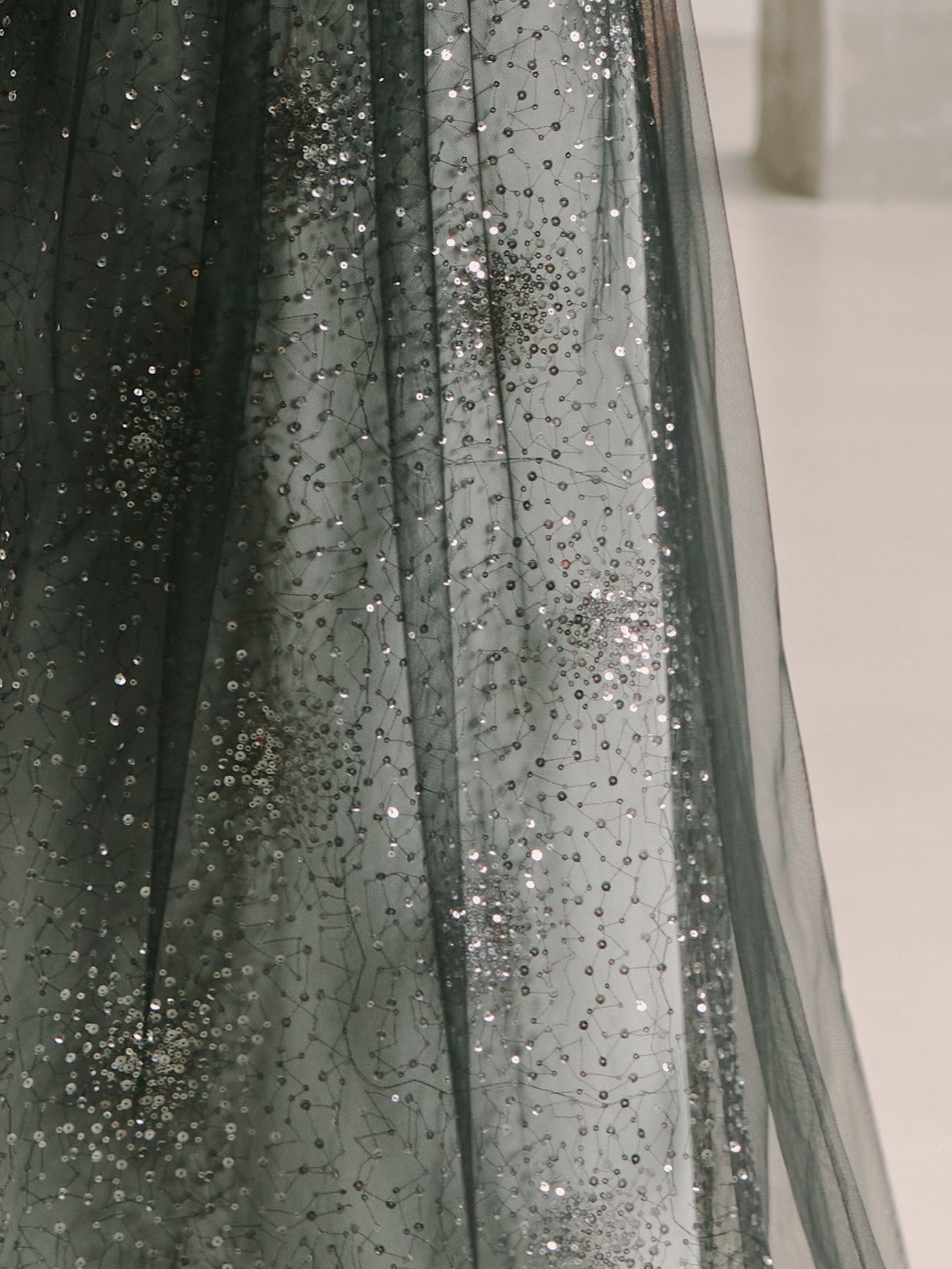 Elegant Black Gown Tulle Dress