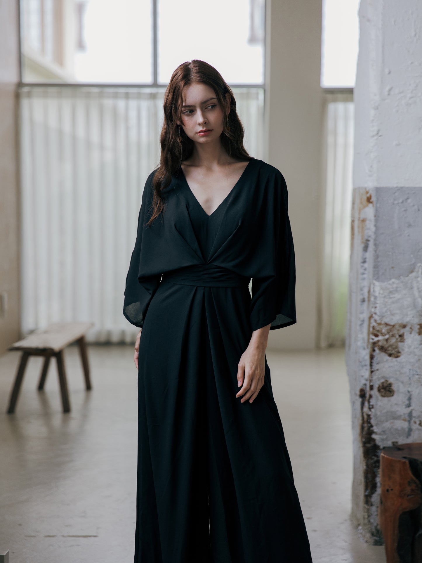 Black Jumpsuit Formal Evening Dress