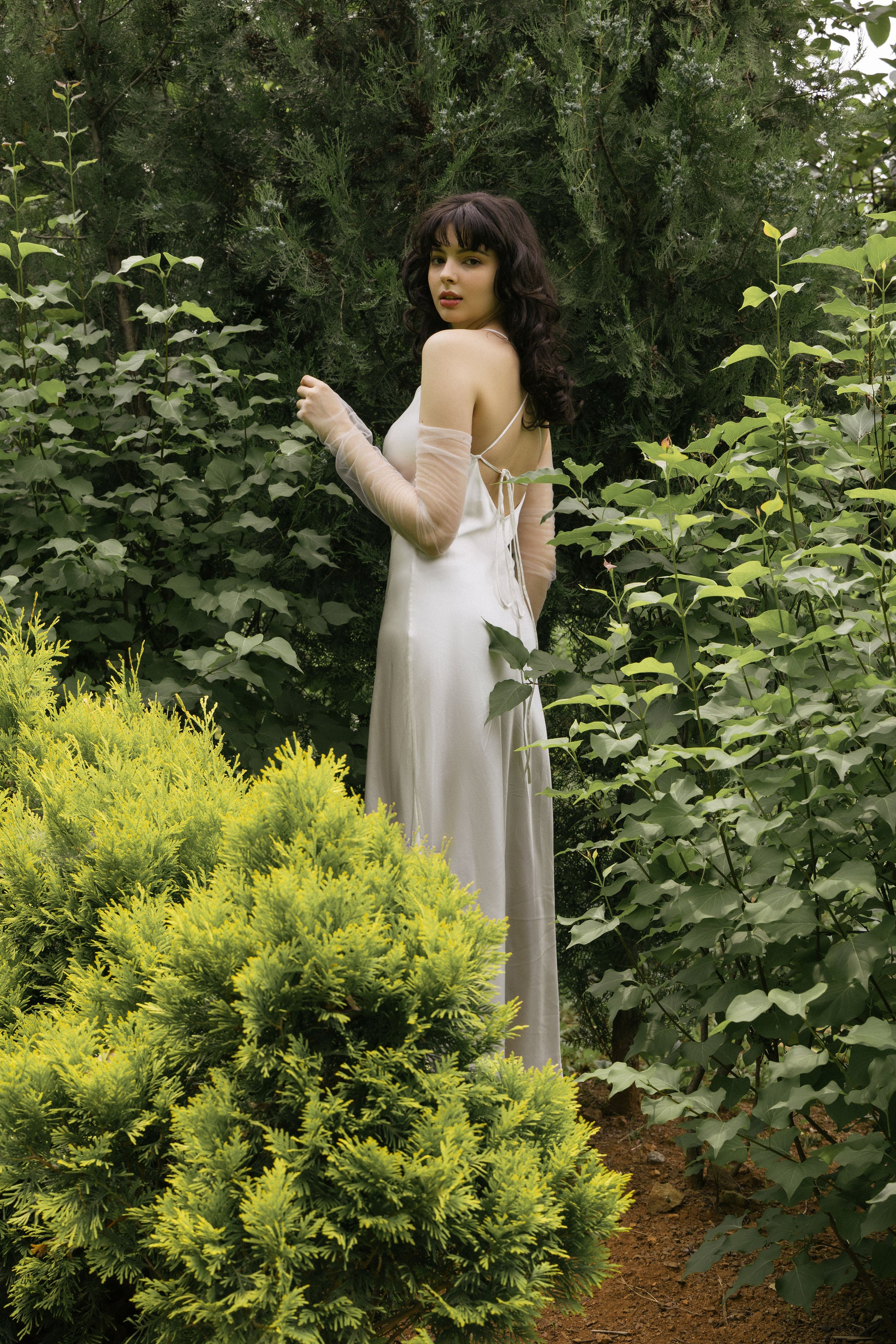 Minimalist Silk Wedding Dress