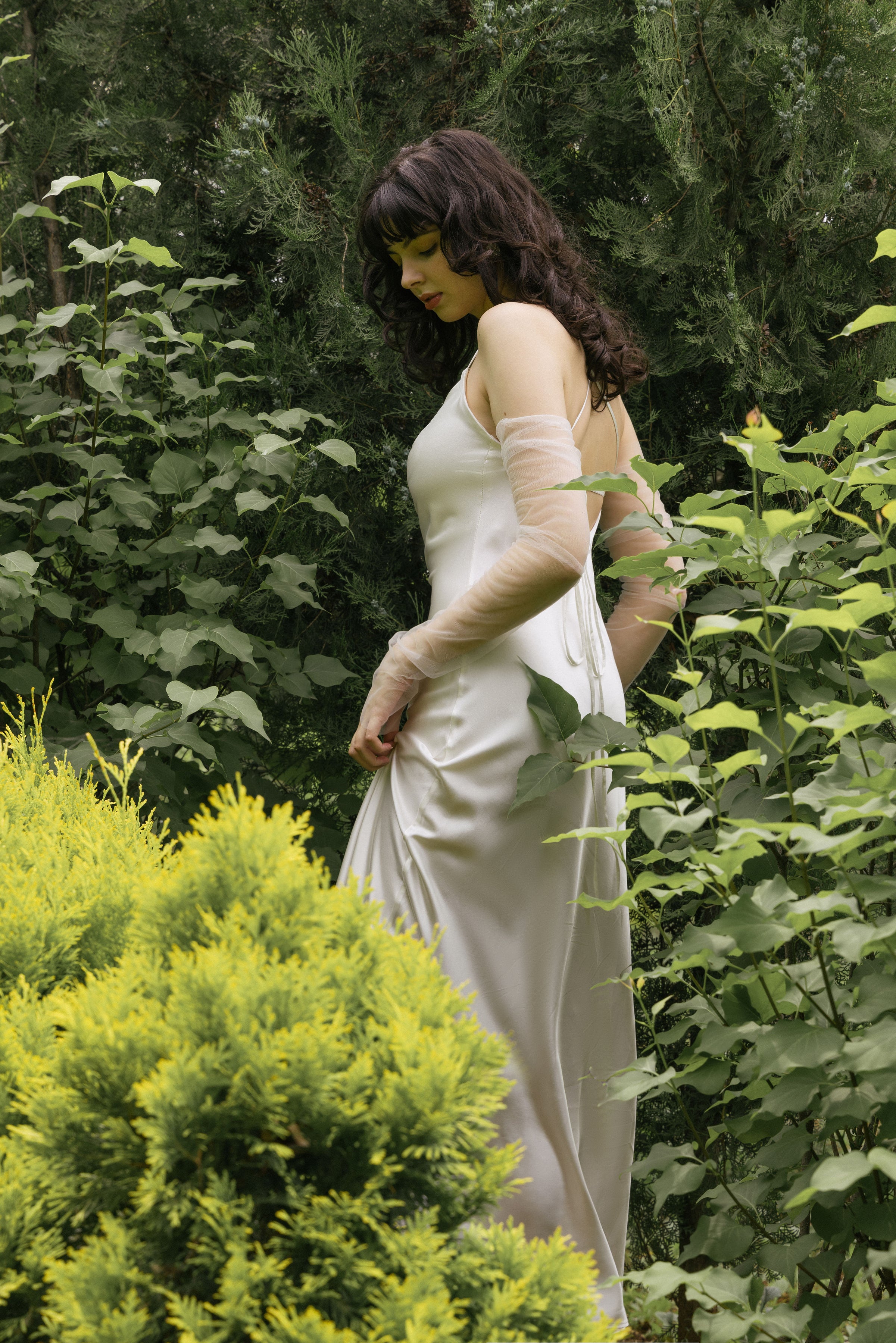Minimalist Silk Wedding Dress