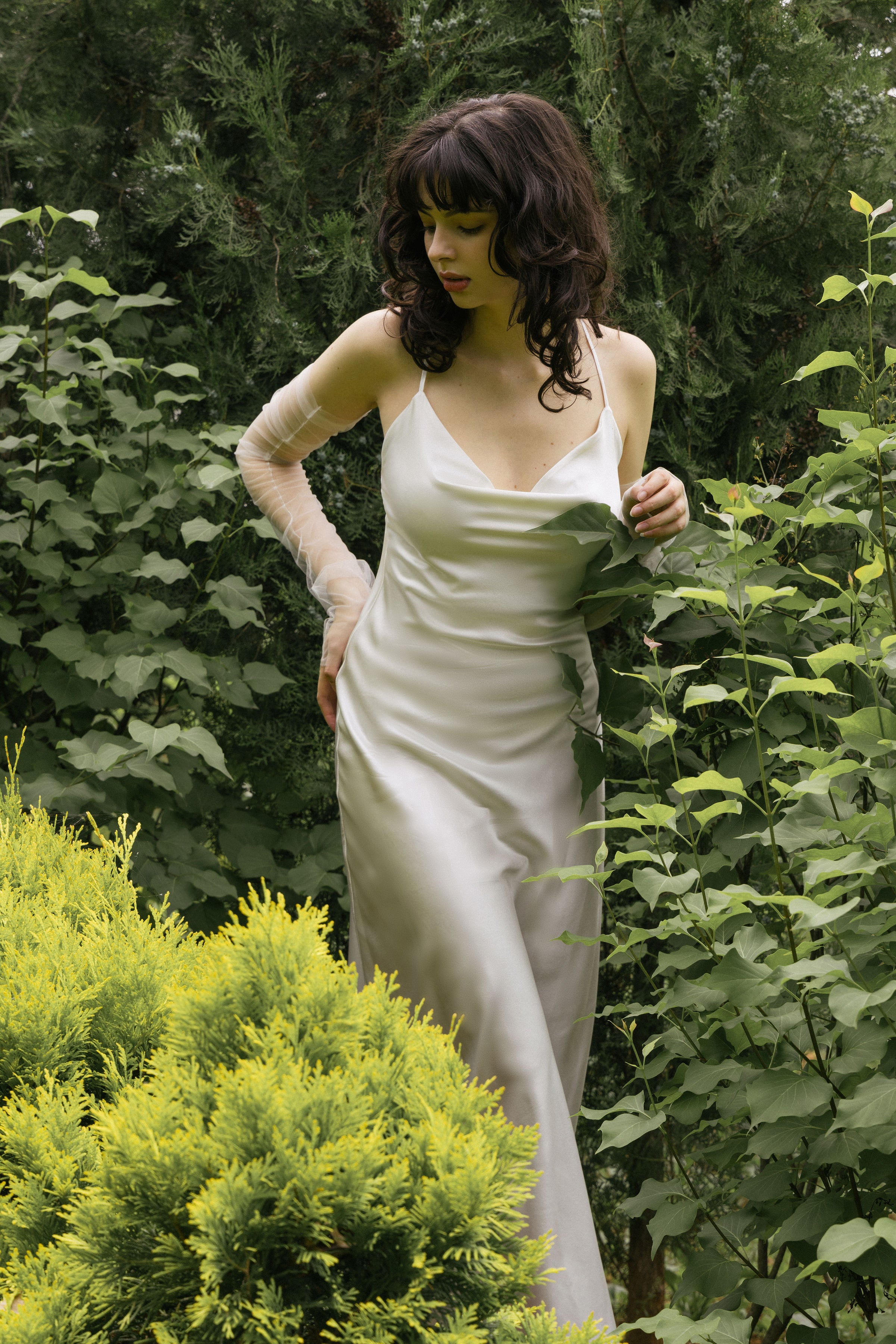 Minimalist Silk Wedding Dress