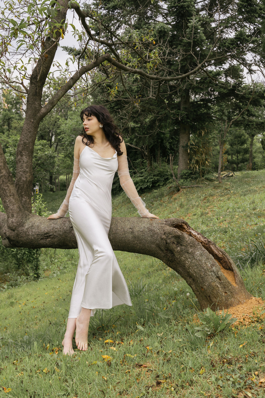 Minimalist Silk Wedding Dress