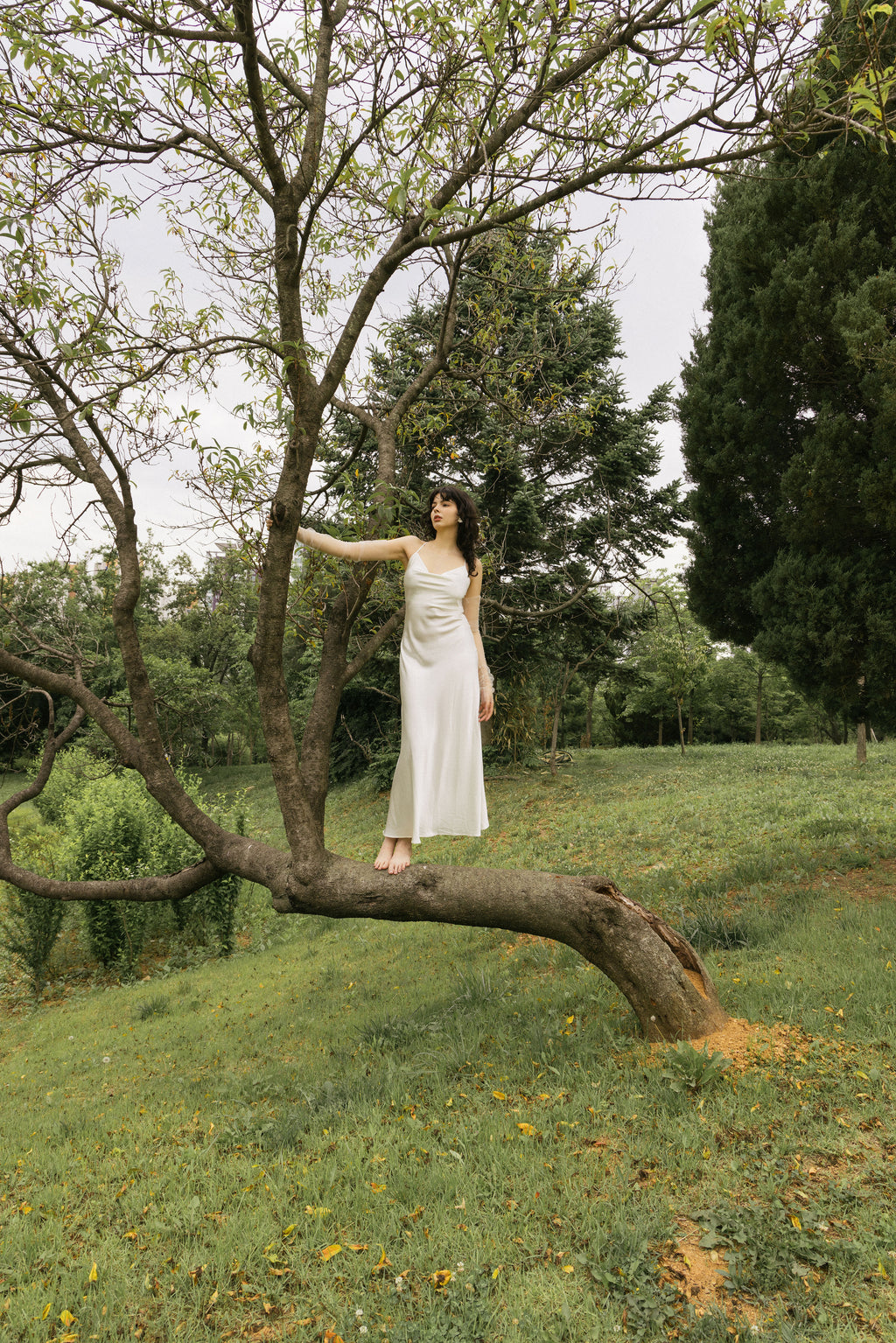 Minimalist Silk Wedding Dress