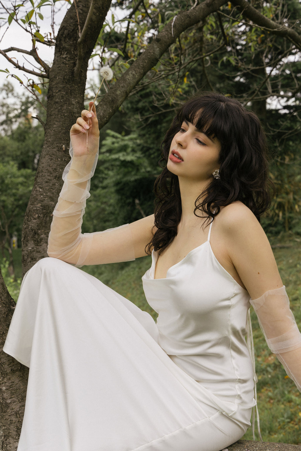 Minimalist Silk Wedding Dress
