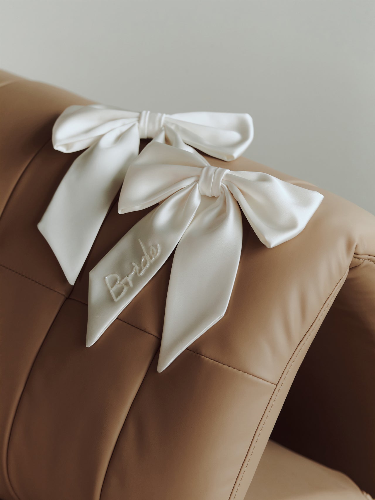 Silky Satin Oversized Bridal Bow