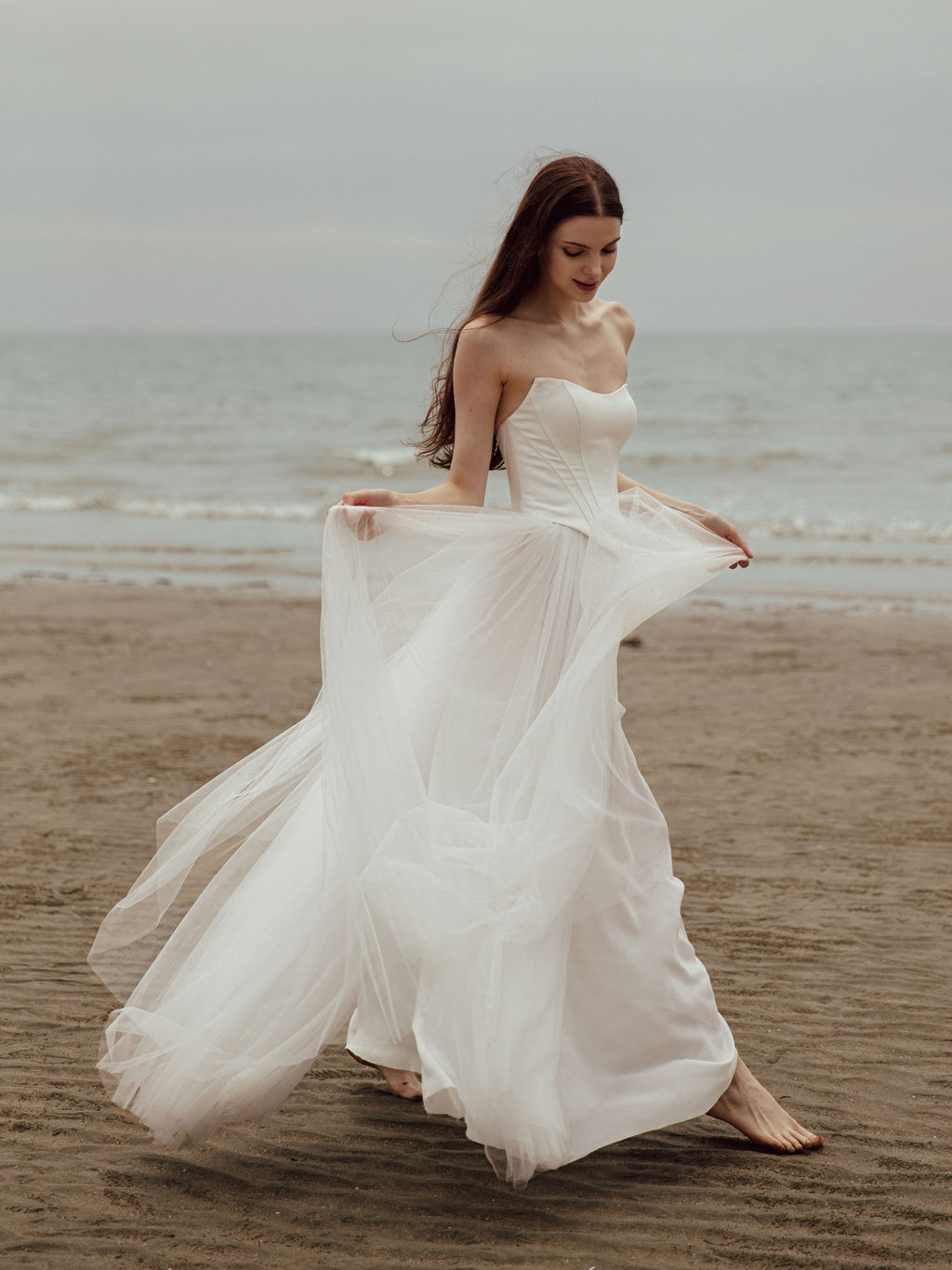 Two Piece Wedding Dress - Corset Dress Set