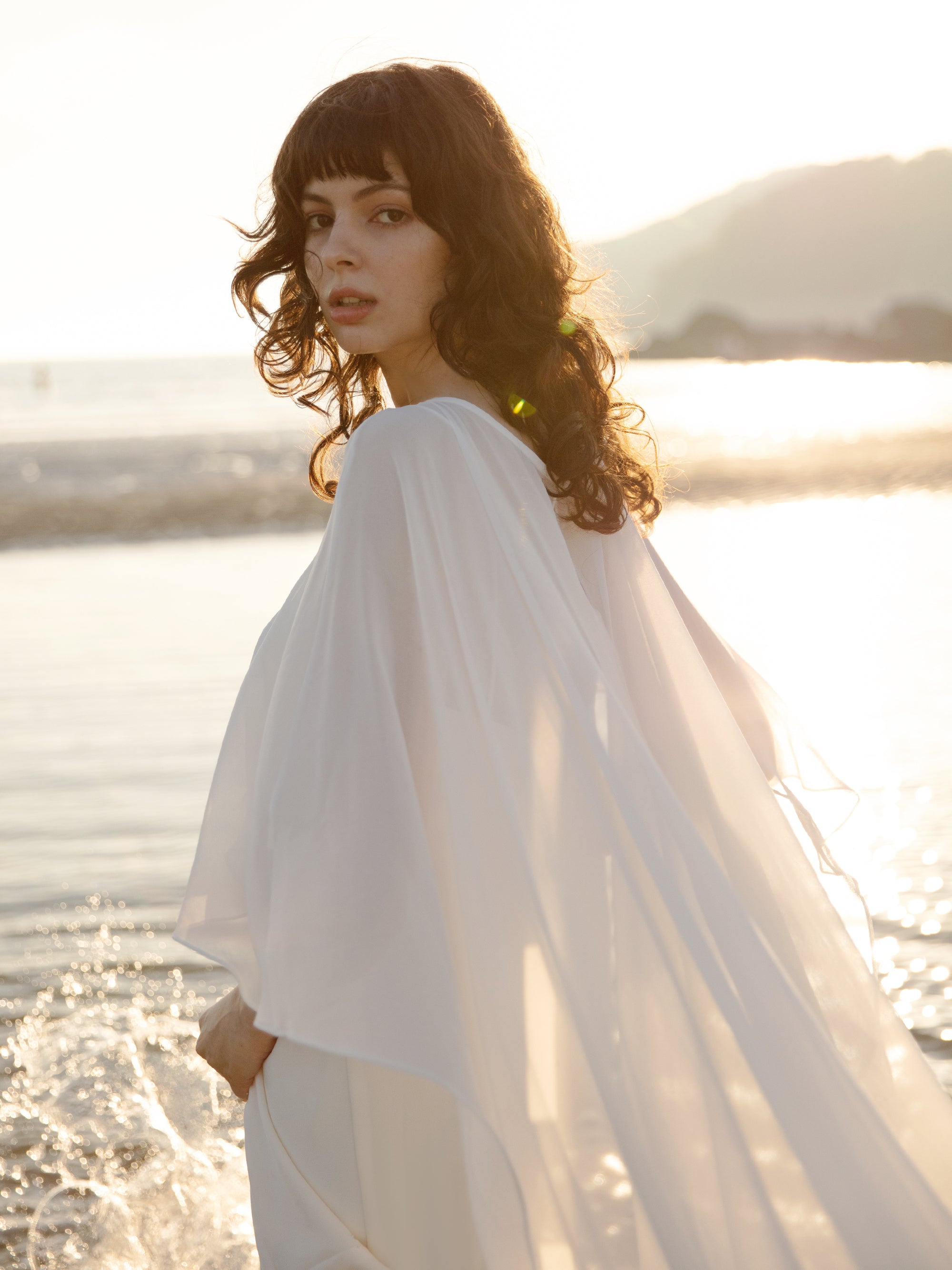 Bridal Cape Veil - Wedding Shawl