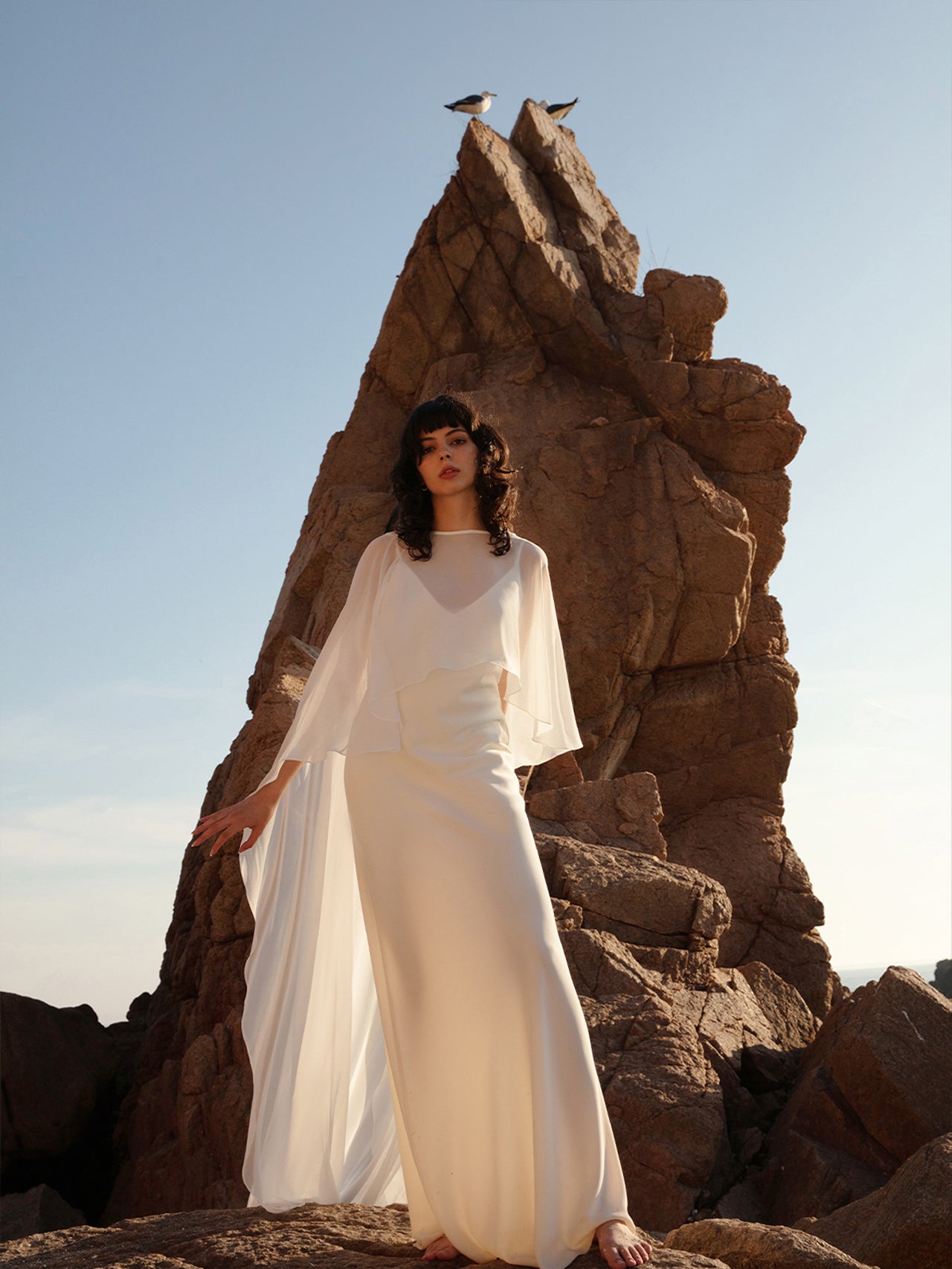 Bridal Cape Veil - Wedding Shawl Cover Up