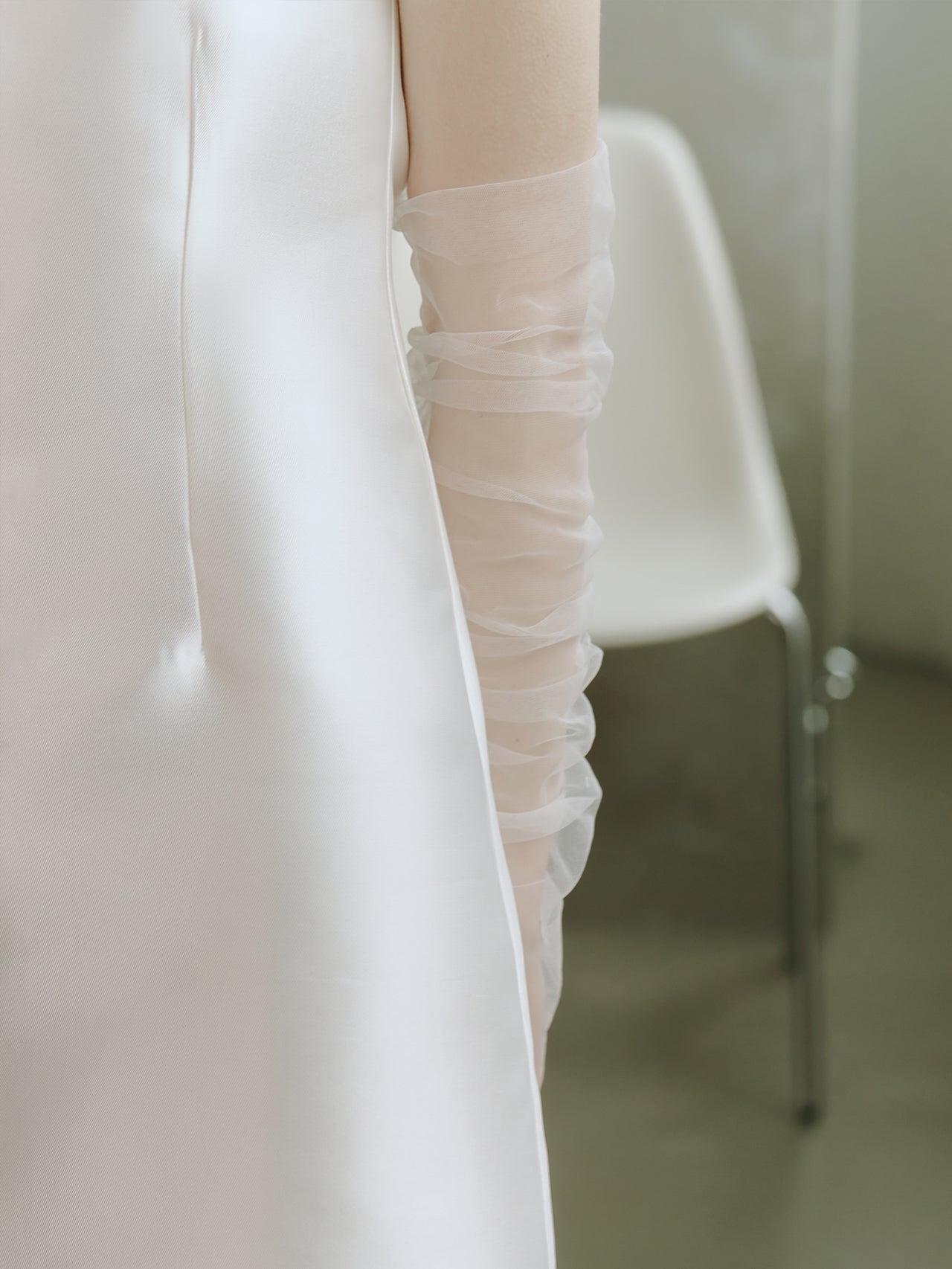Handmade Bridal Gloves Fingerless Tulle Gloves
