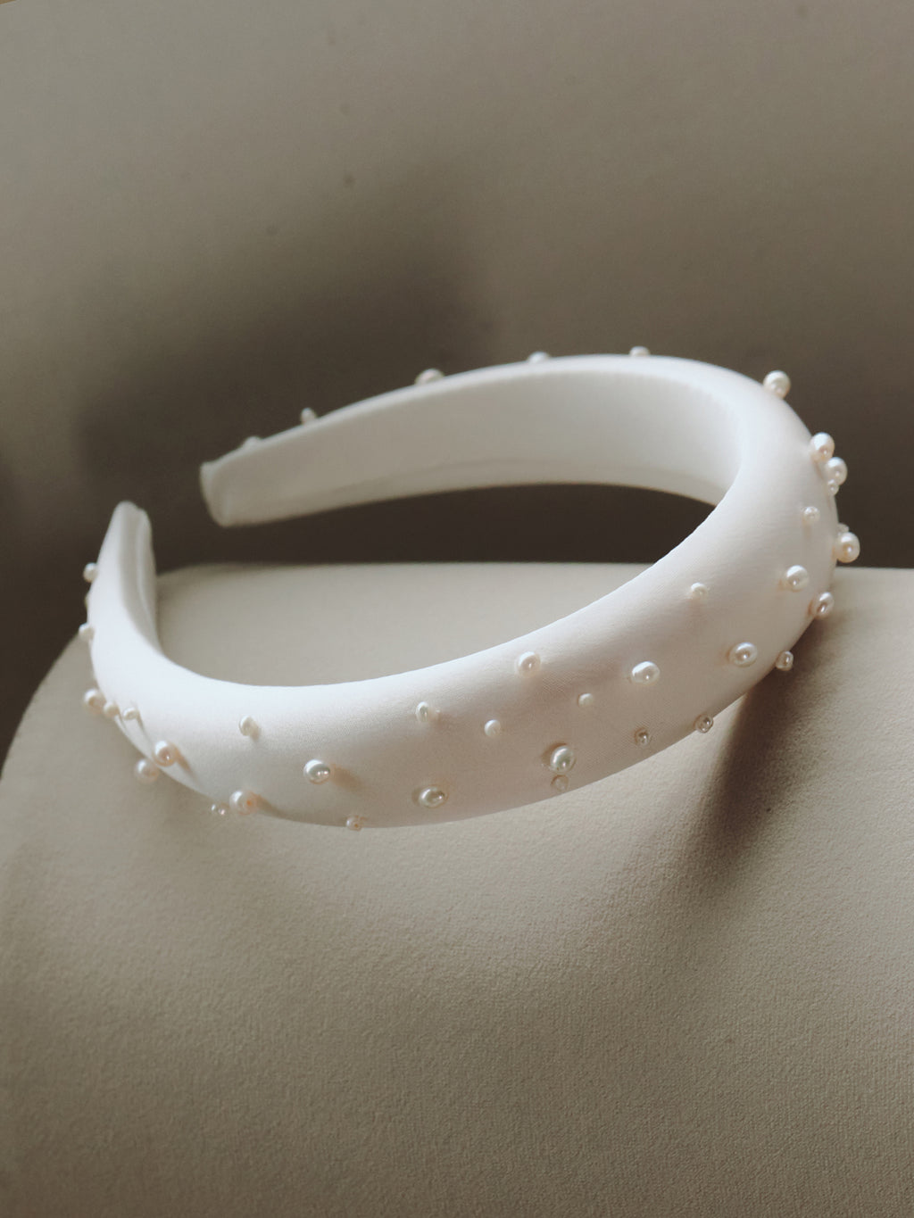 Freshwater Pearl Satin Bridal Headband