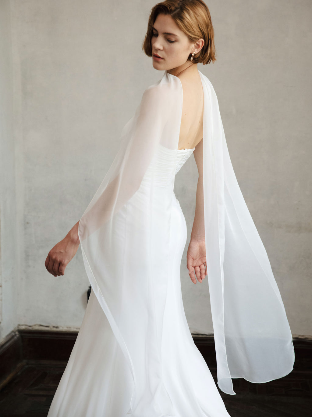 Strapless Modest Wedding Dress