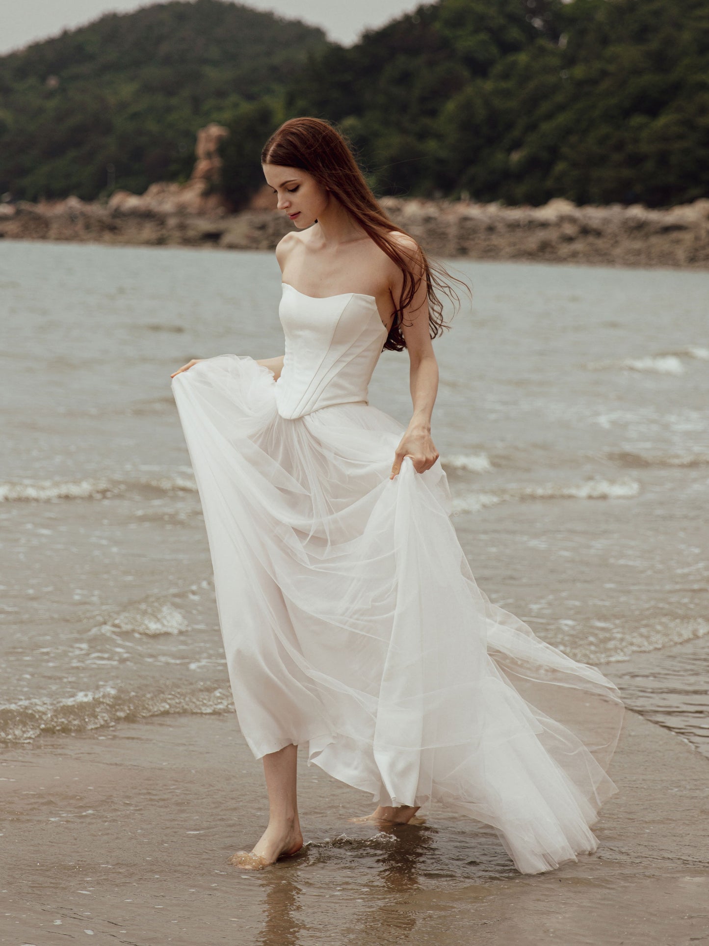 Corset Tulle Skirt Two Piece Set