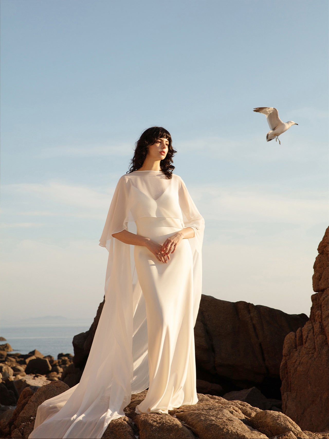 Bridal Cape Veil - Wedding Shawl Cover Up