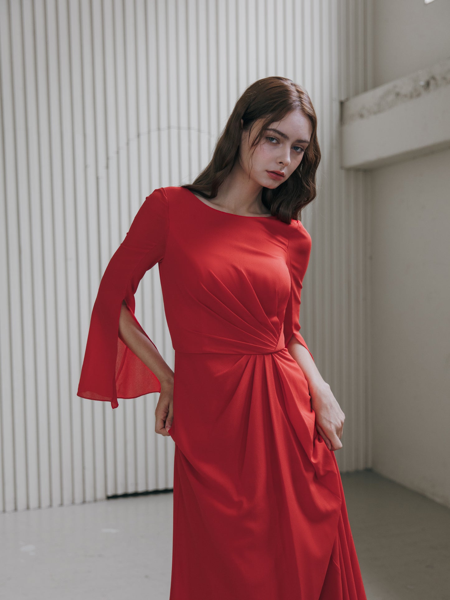 Elegant Red Evening Gown