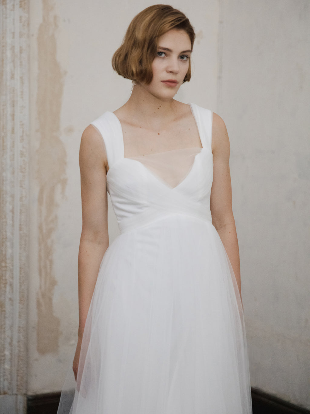 Simple Tulle Wedding Dress