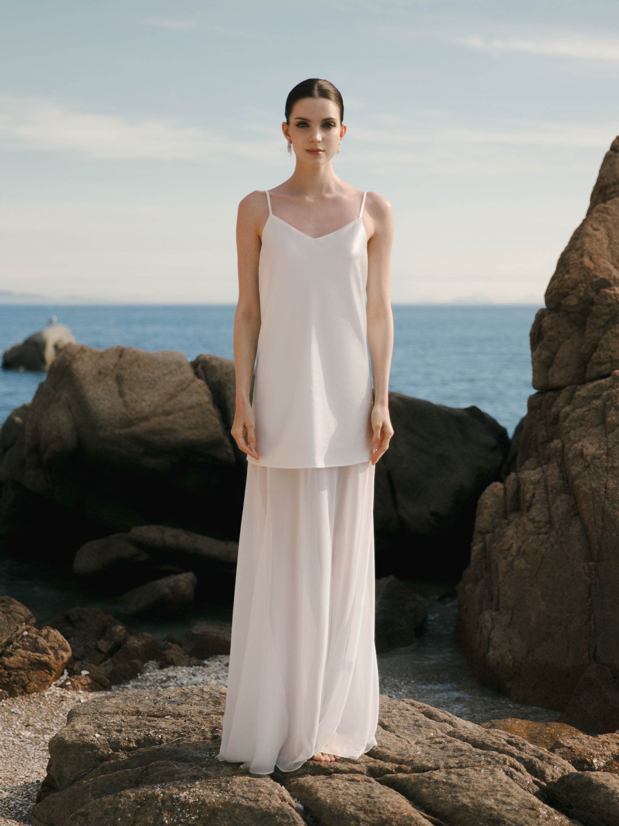 Modest Slip Wedding Dress