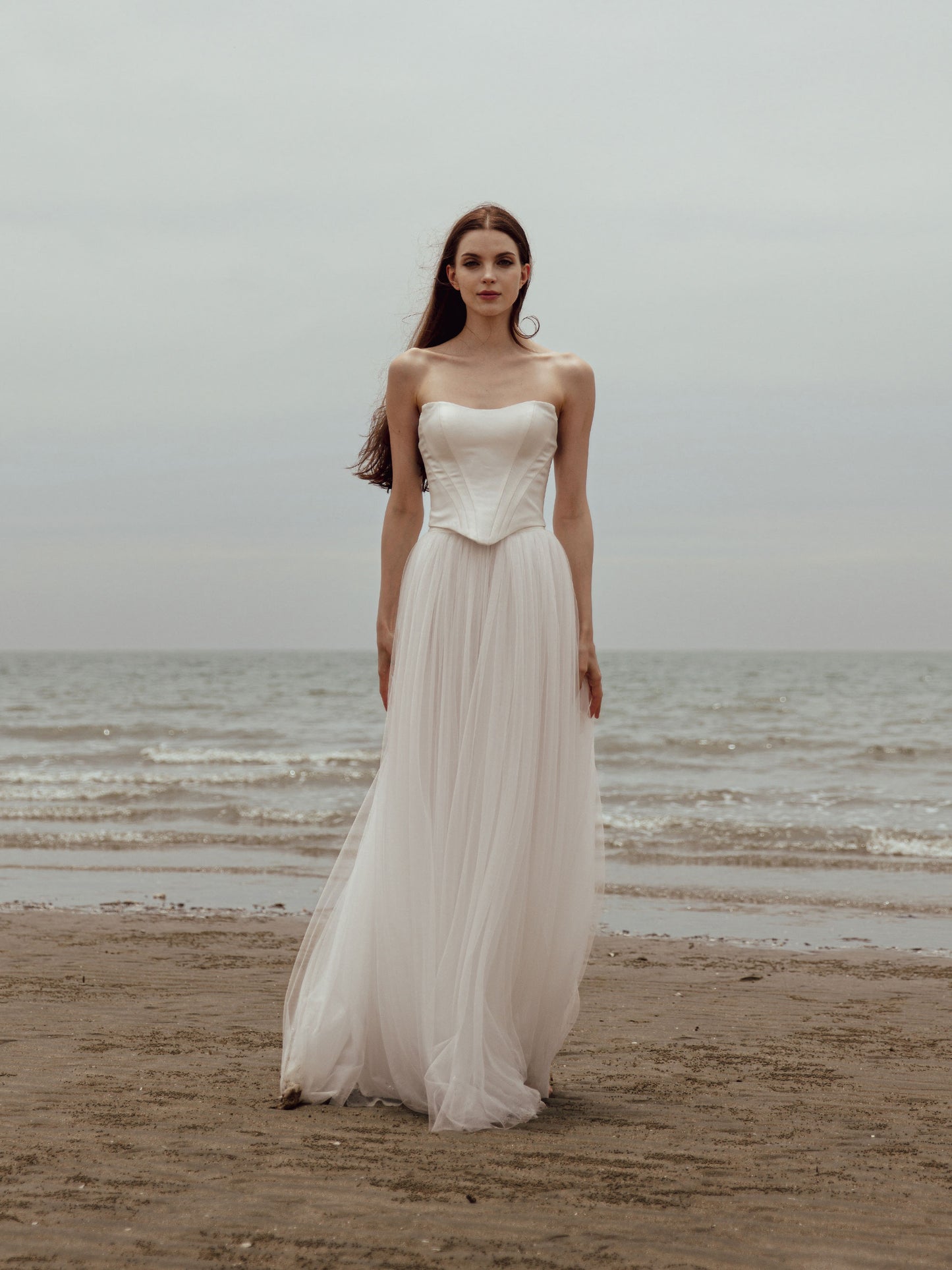 Corset Tulle Skirt Two Piece Set