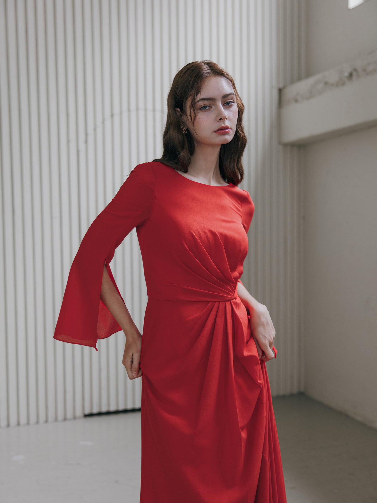 Elegant Red Evening Gown