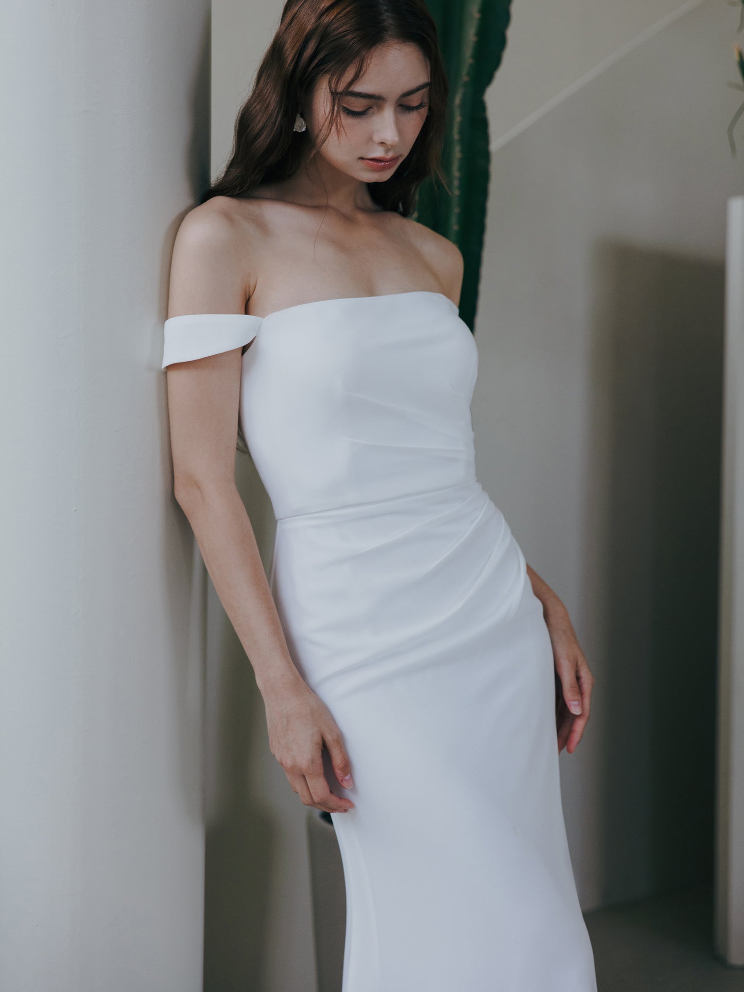 Off Shoulder Wedding Dress