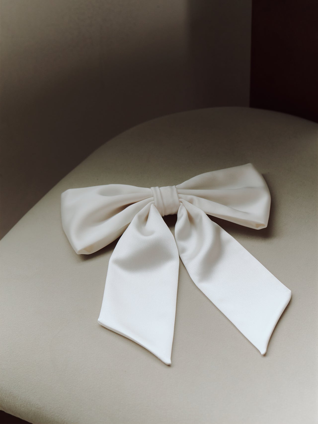 Silky Satin Oversized Bridal Bow
