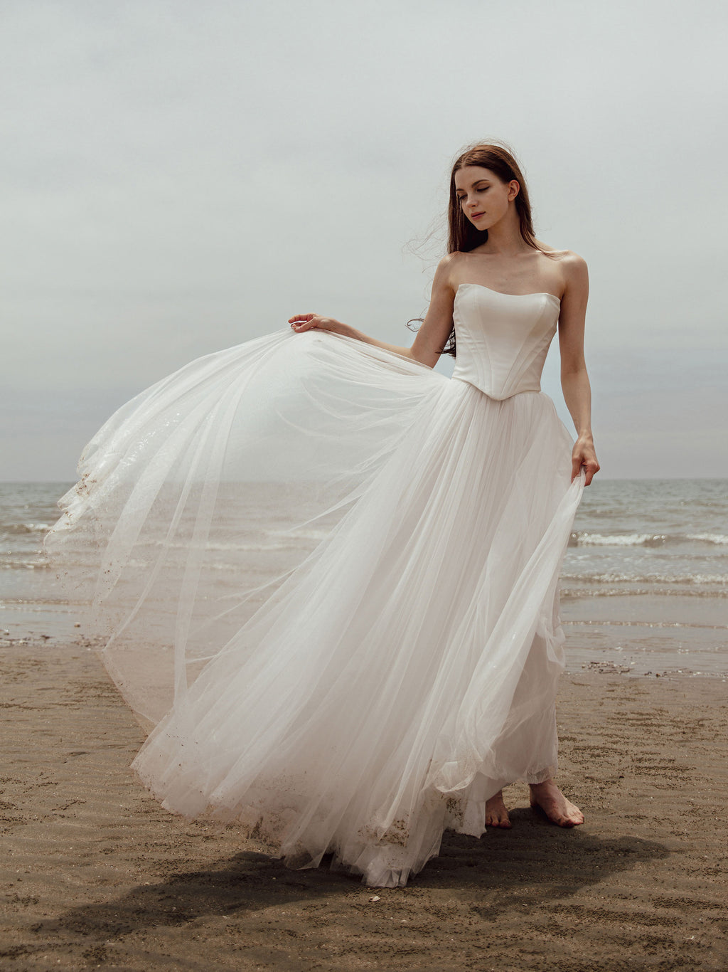 Two Piece Wedding Dress - Corset Dress Set