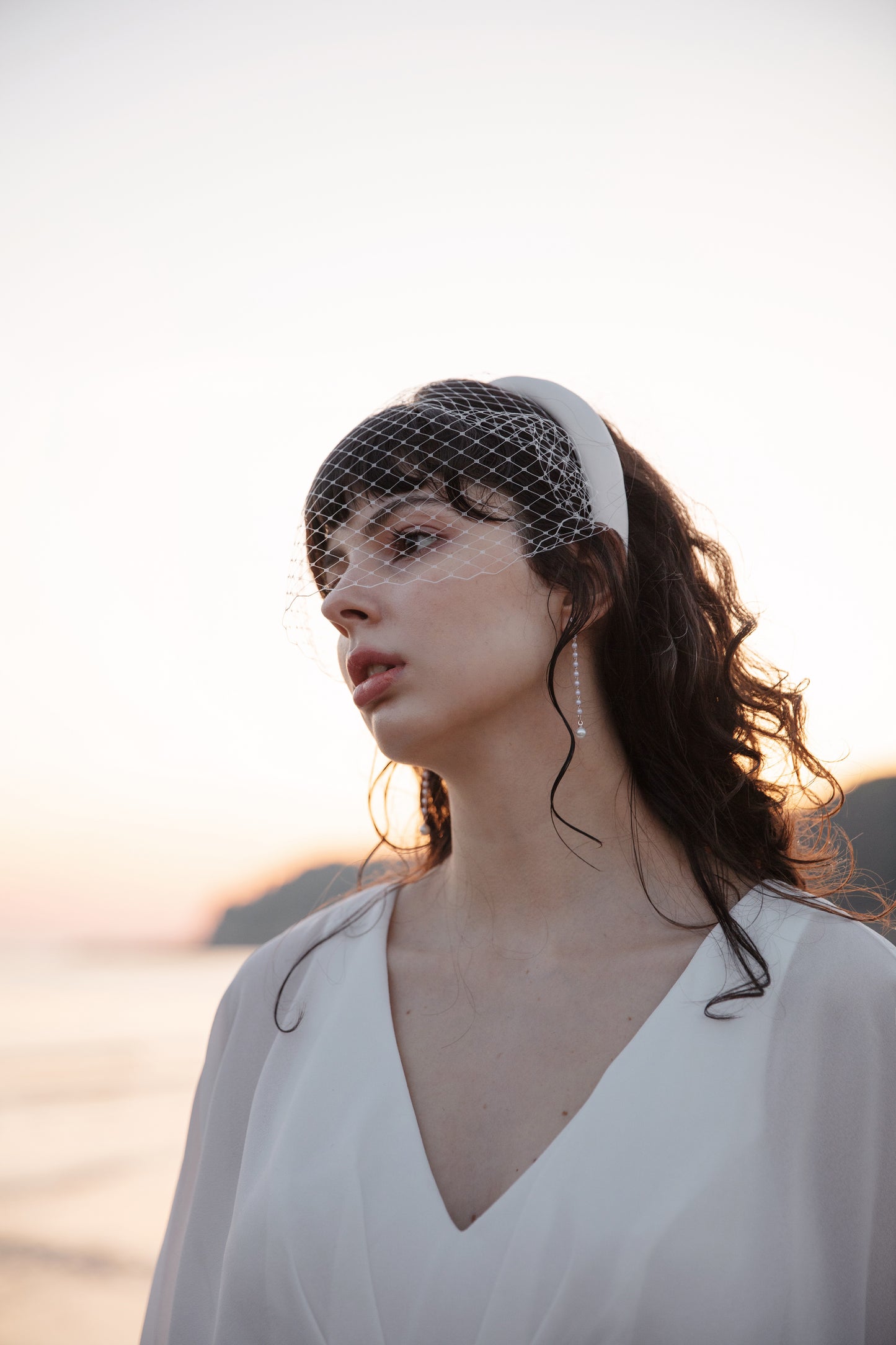 Bridal Headband Birdcage Veil
