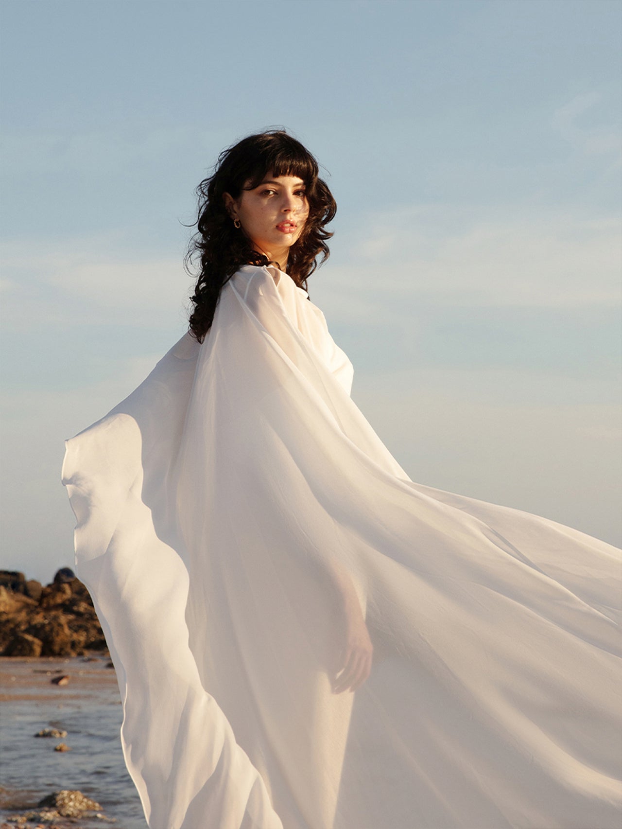 Bridal Cape Veil - Wedding Shawl Cover Up