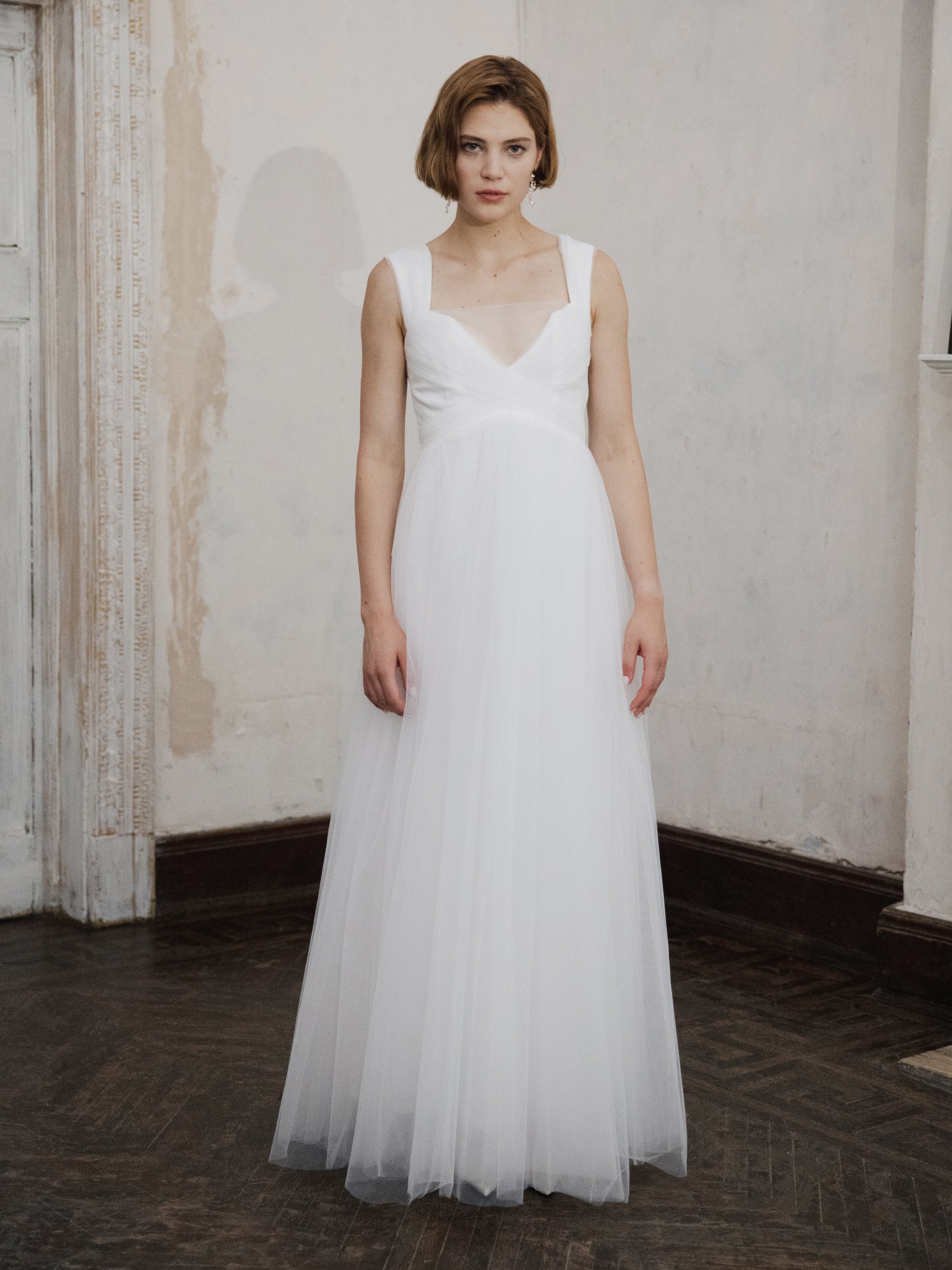 Simple Tulle Wedding Dress