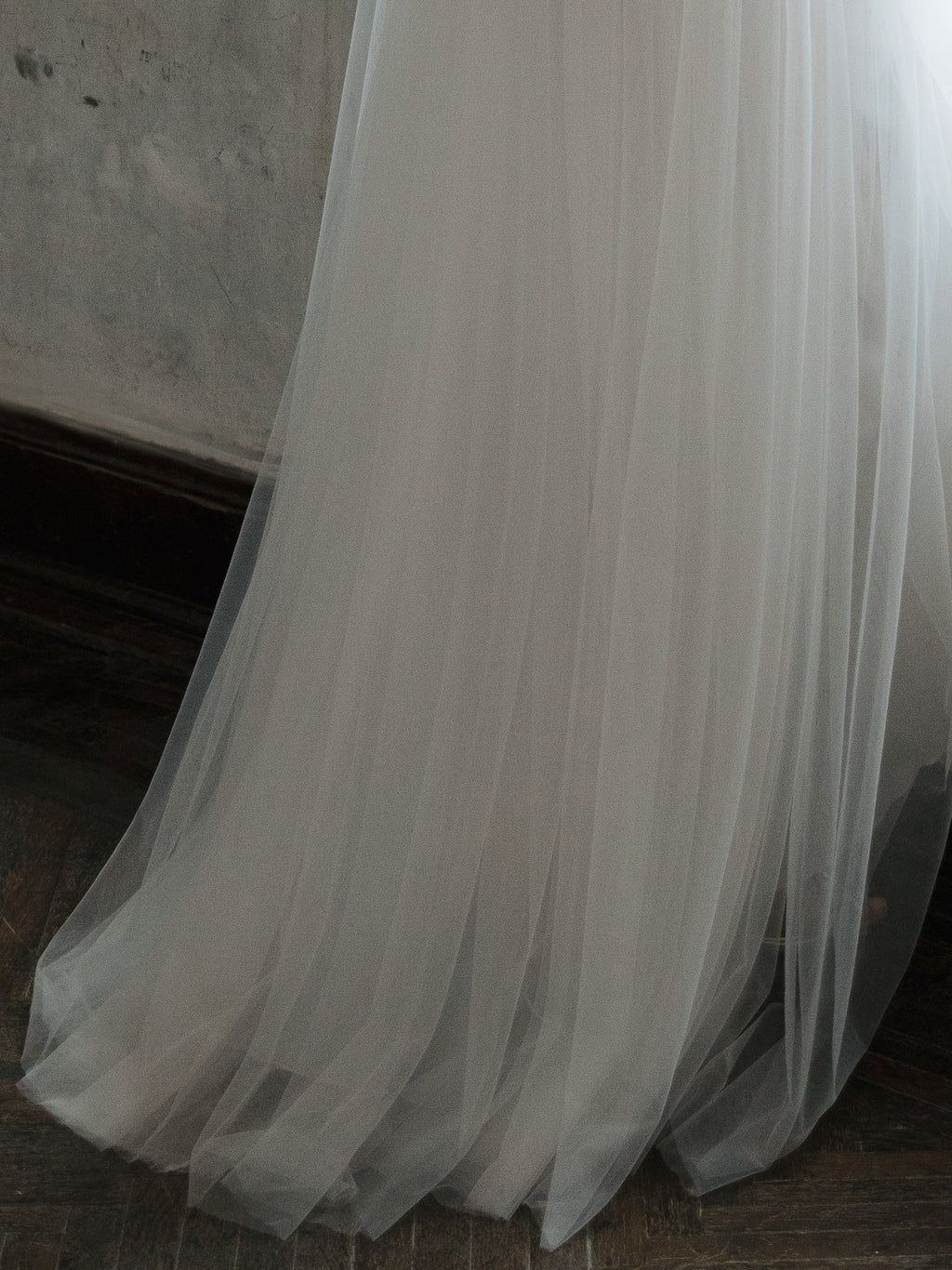 Tulle Skirt Two Piece Set - Corset Wedding Dress
