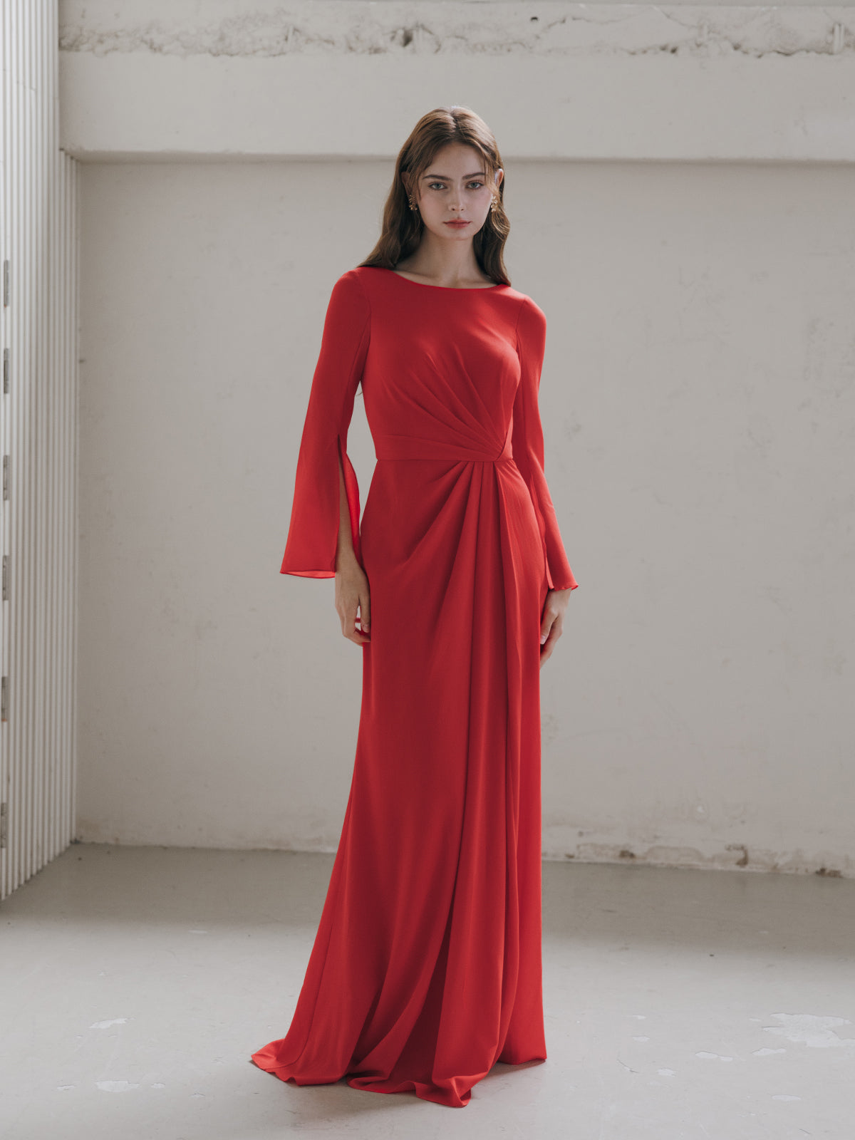Elegant Red Evening Gown