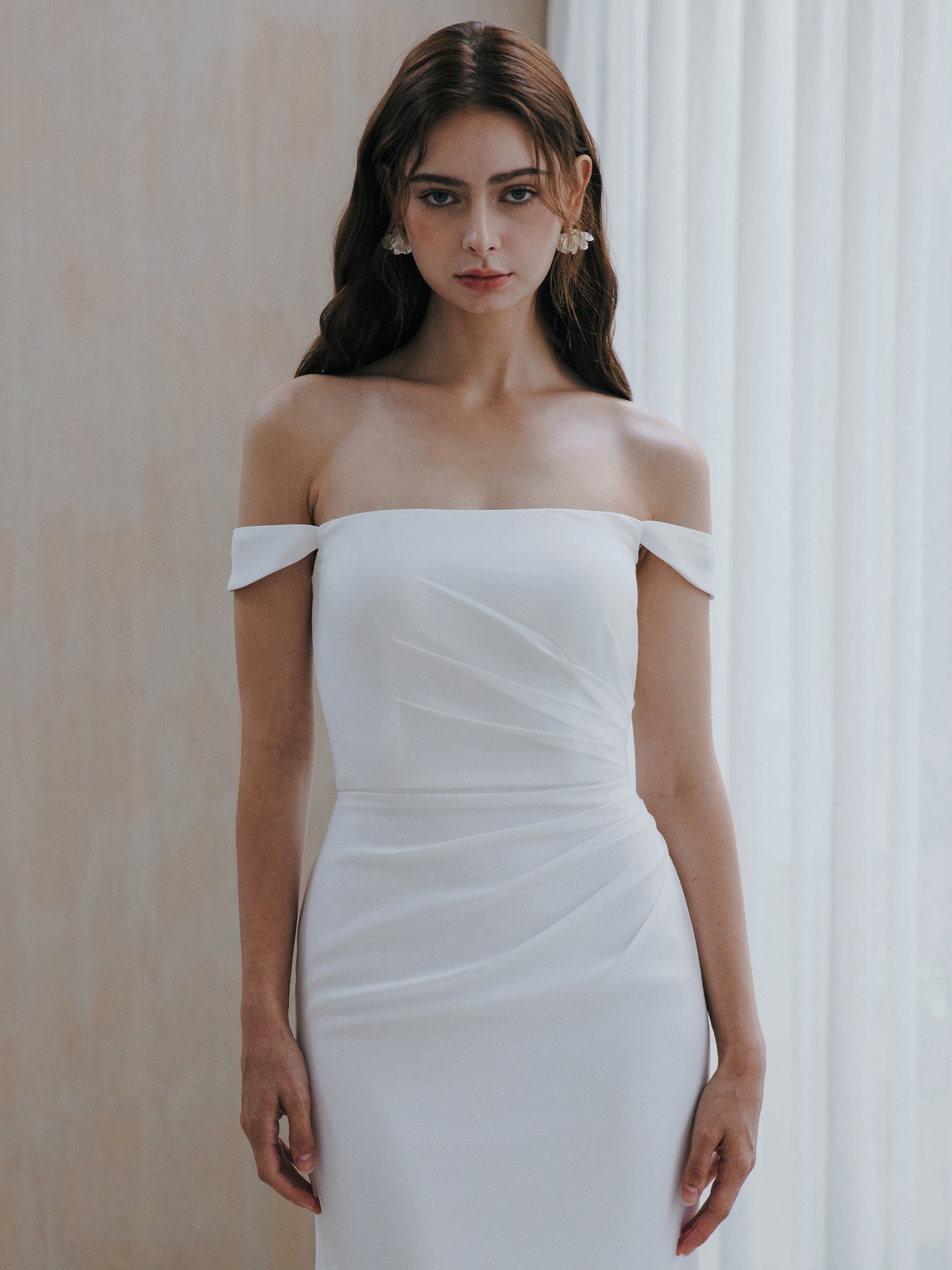 Off Shoulder Wedding Dress
