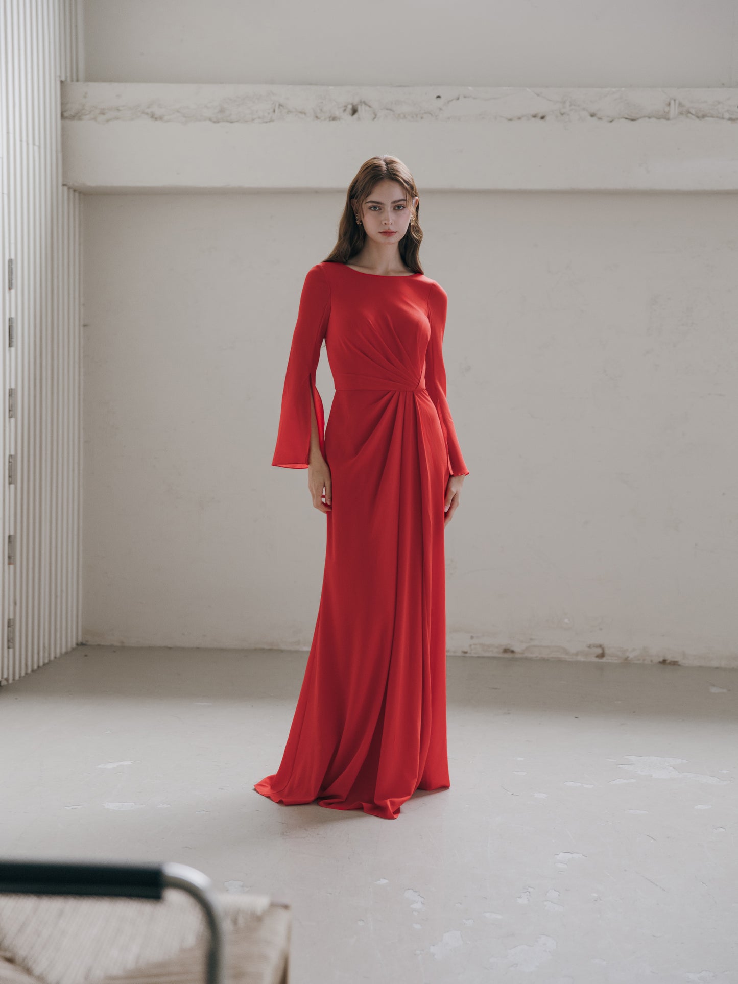 Elegant Red Evening Gown