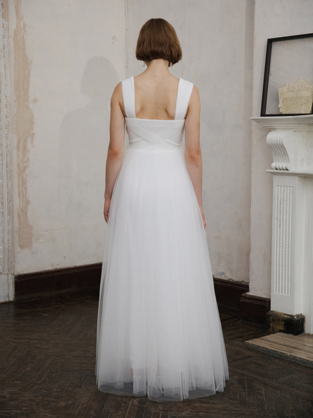 Simple Tulle Wedding Dress