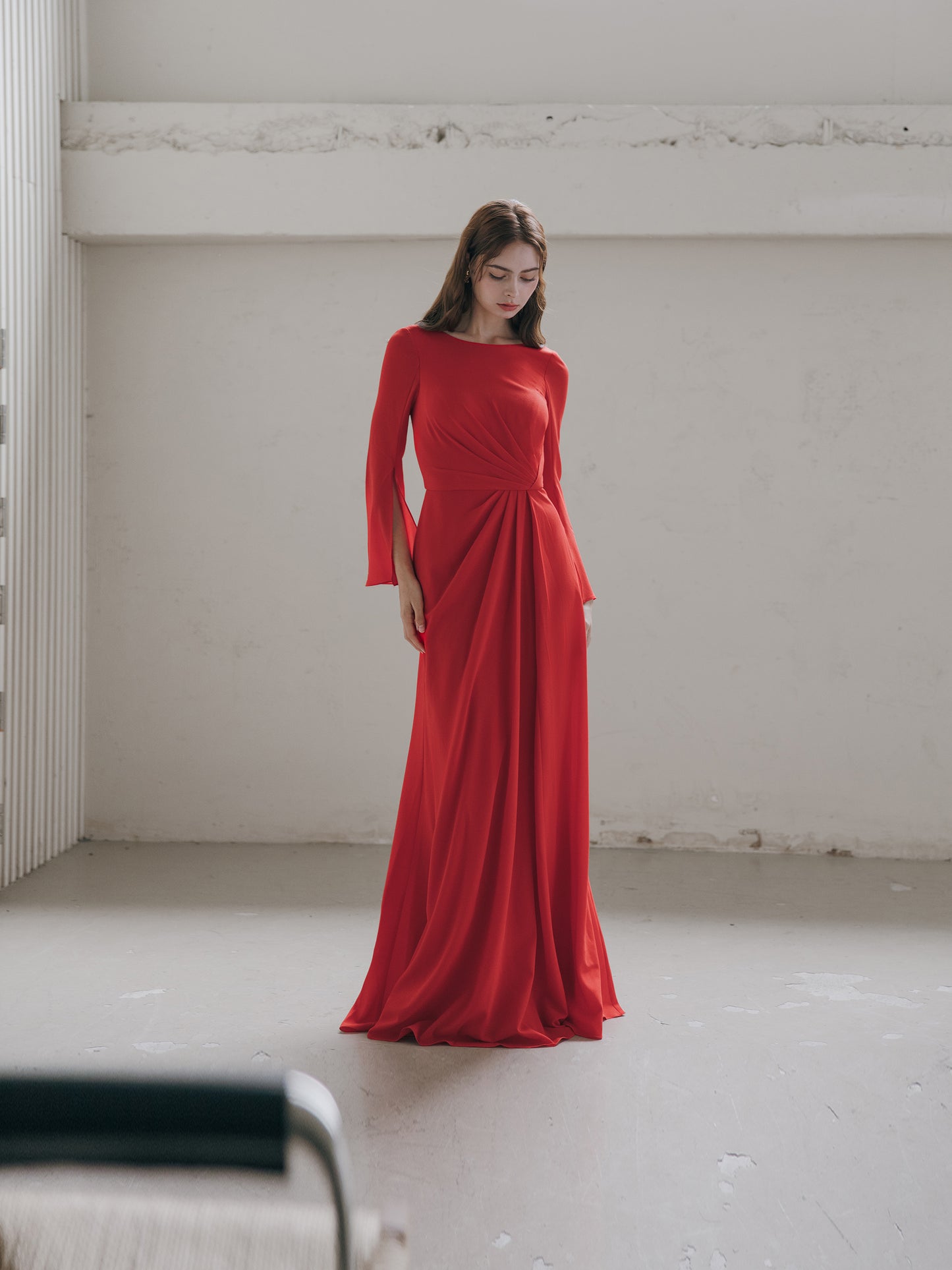 Elegant Red Evening Gown