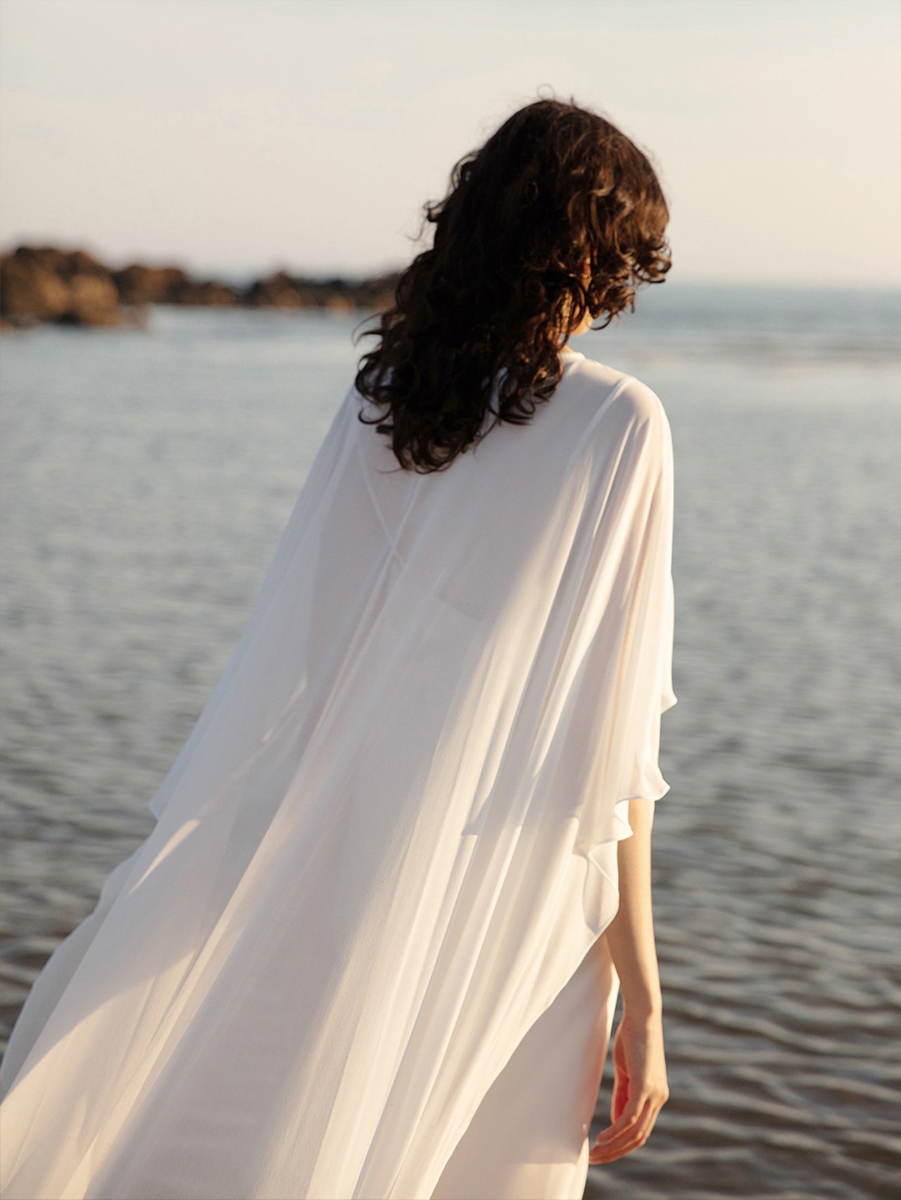 Bridal Cape Veil - Wedding Shawl Cover Up