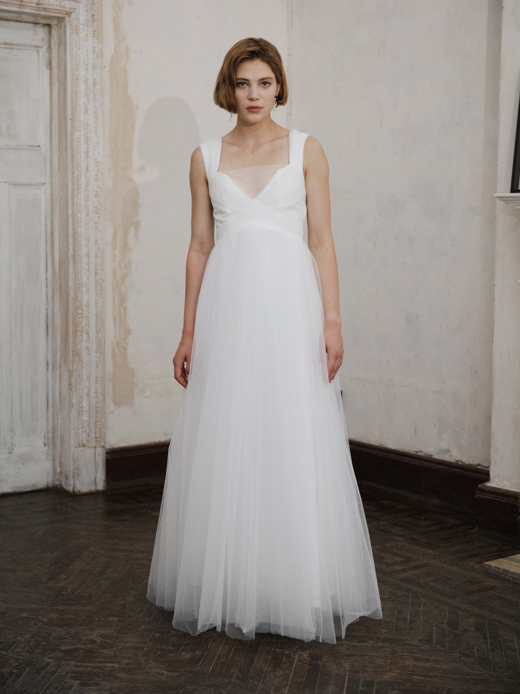 Simple Tulle Wedding Dress