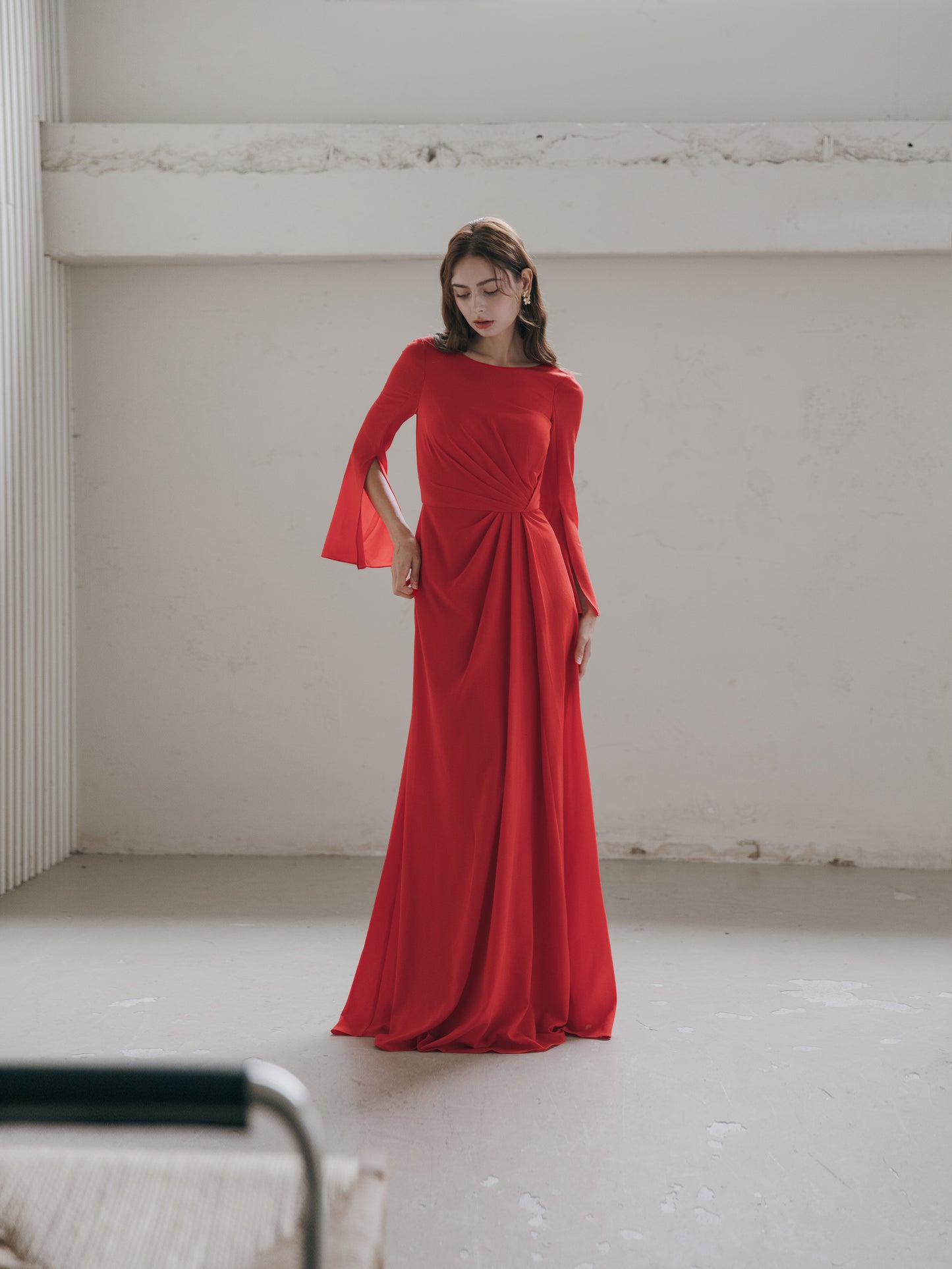Elegant Red Evening Gown