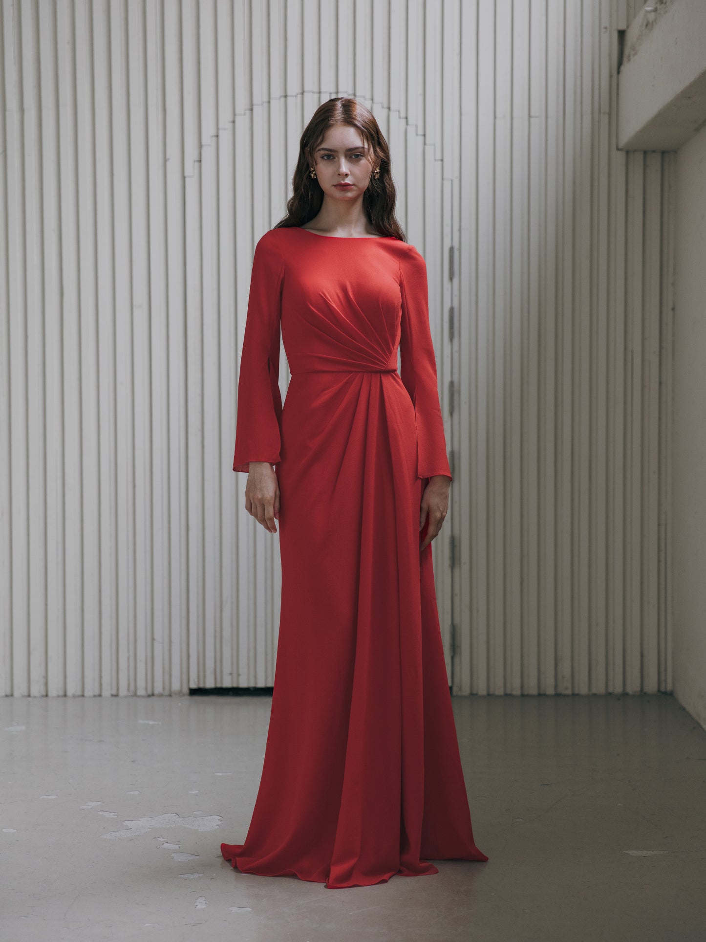 Elegant Red Evening Gown