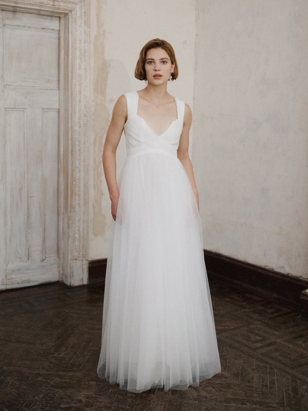 Simple Tulle Wedding Dress