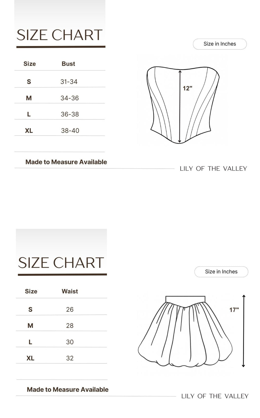Two Piece Wedding Dress - Corset Dress Set