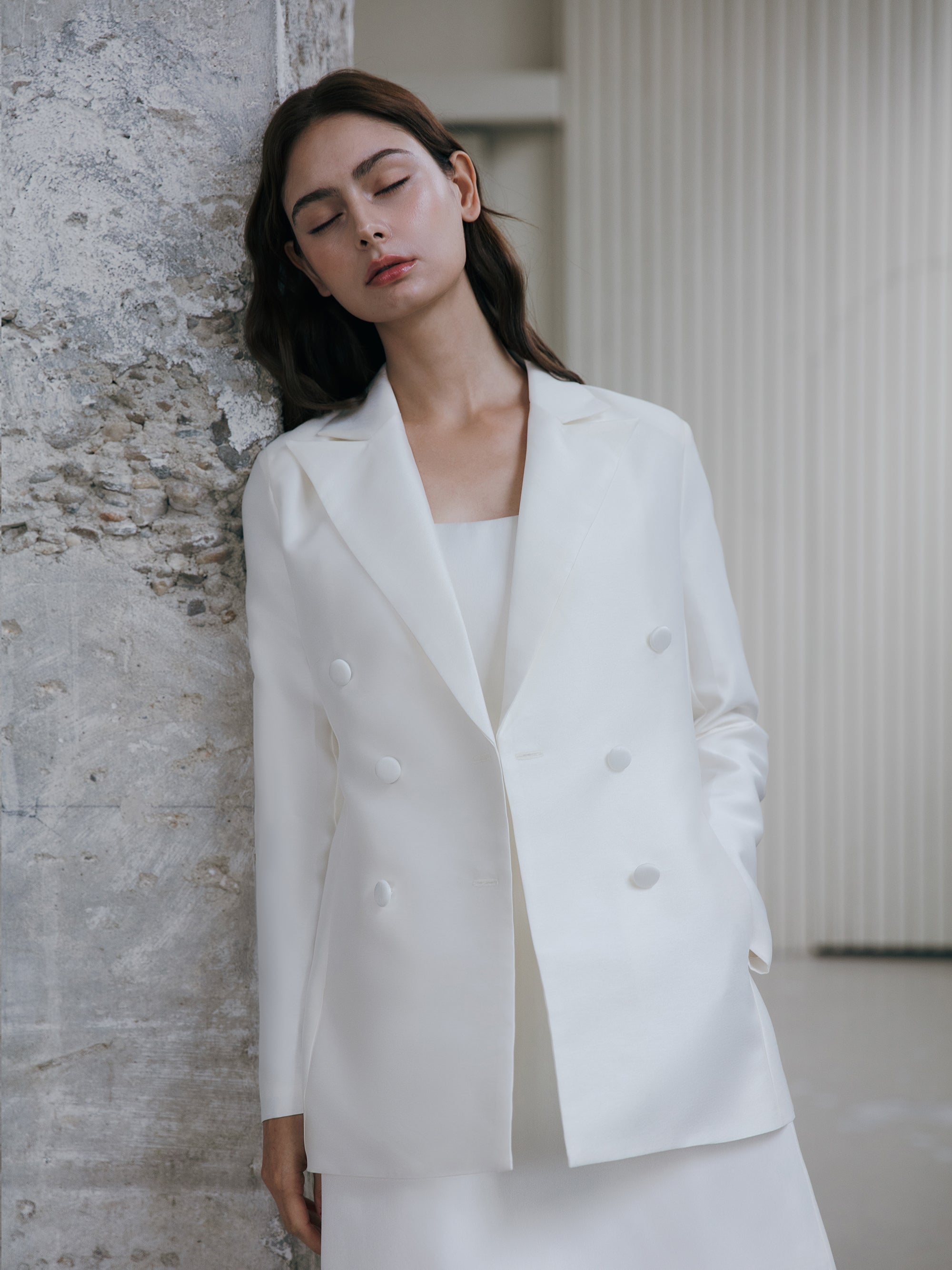 Bridal Jacket White Wedding Blazer
