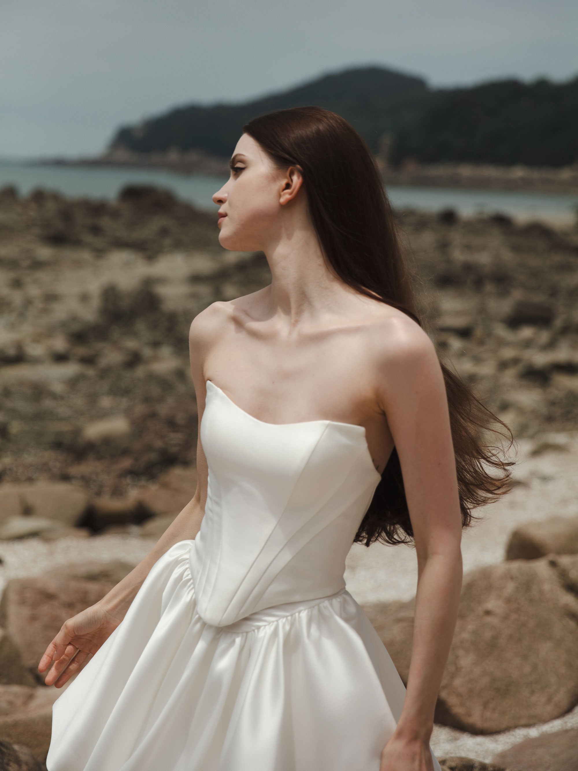 Two Piece Wedding Dress - Corset Dress Set