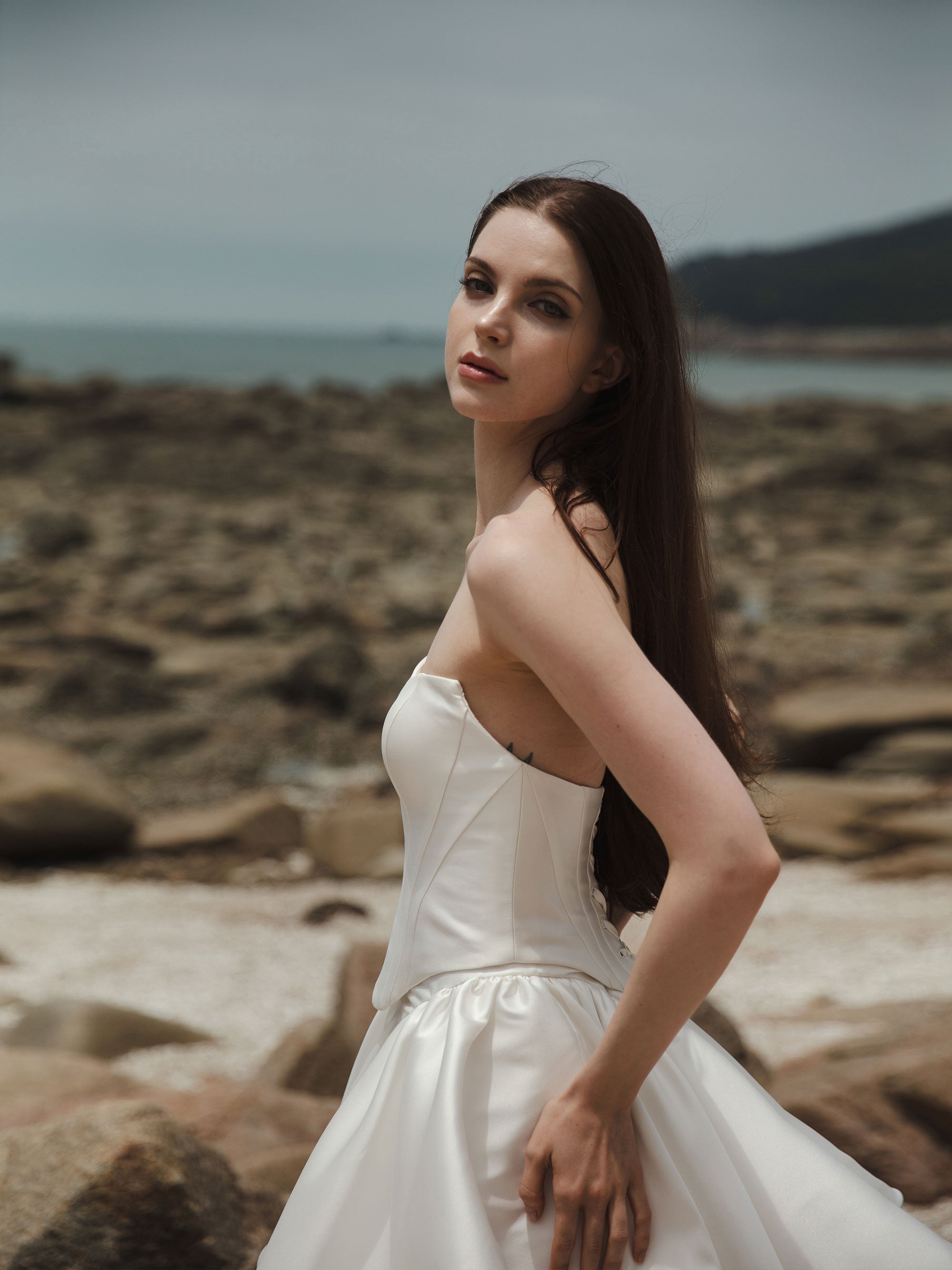 Two Piece Wedding Dress - Corset Dress Set