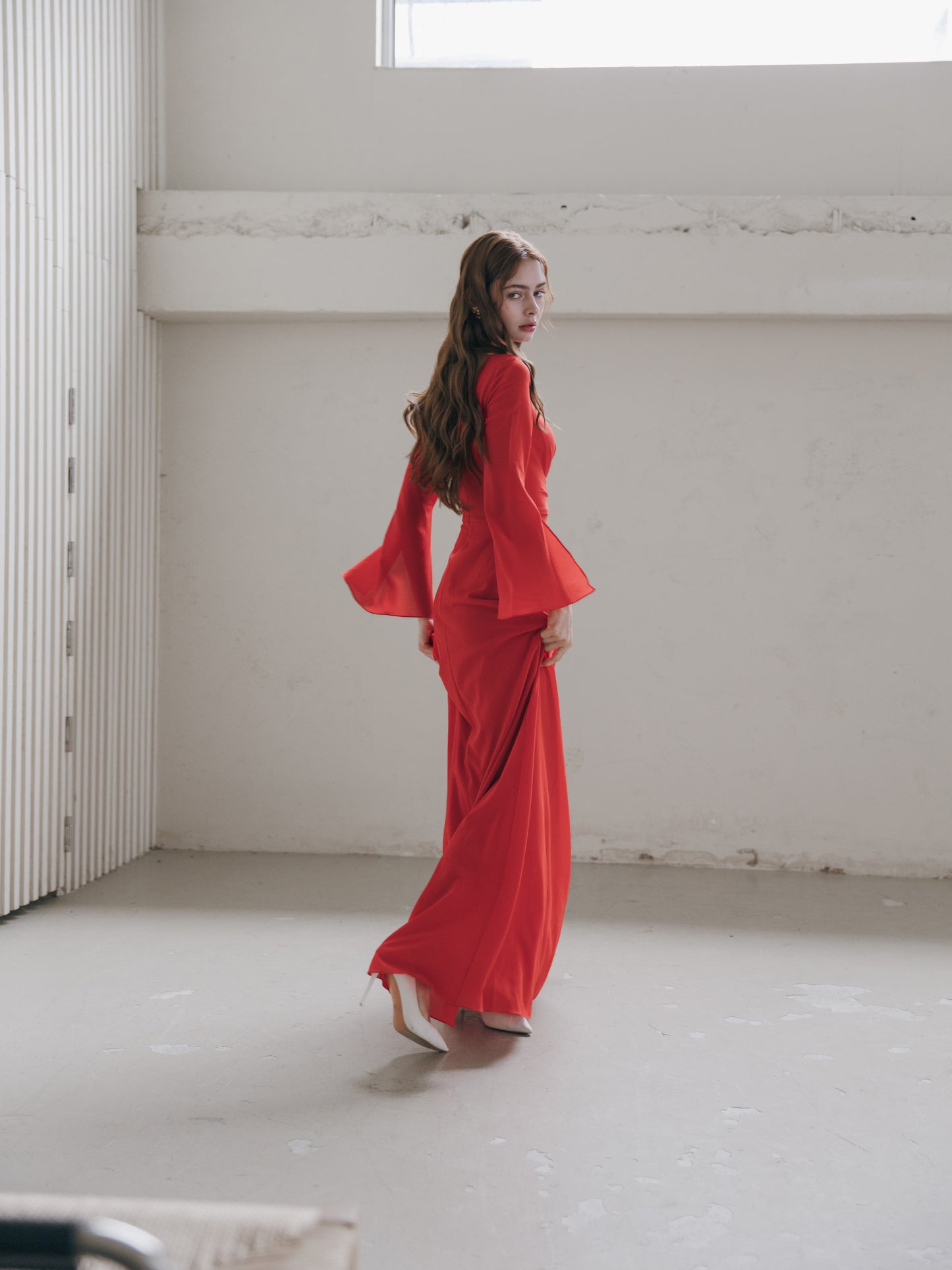 Elegant Red Evening Gown
