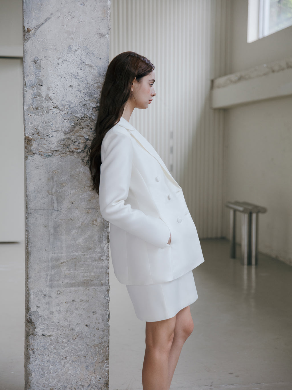 Bridal Jacket White Wedding Blazer