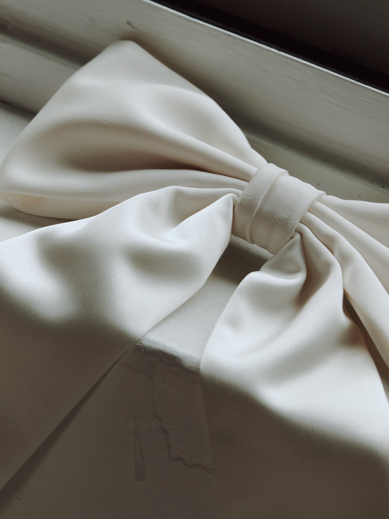 Silky Satin Oversized Bridal Bow