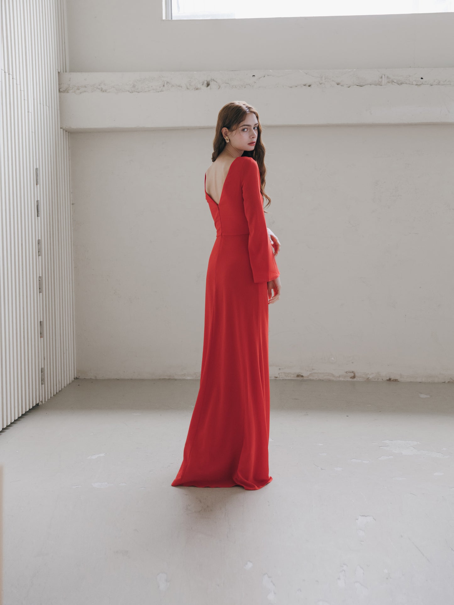 Elegant Red Evening Gown