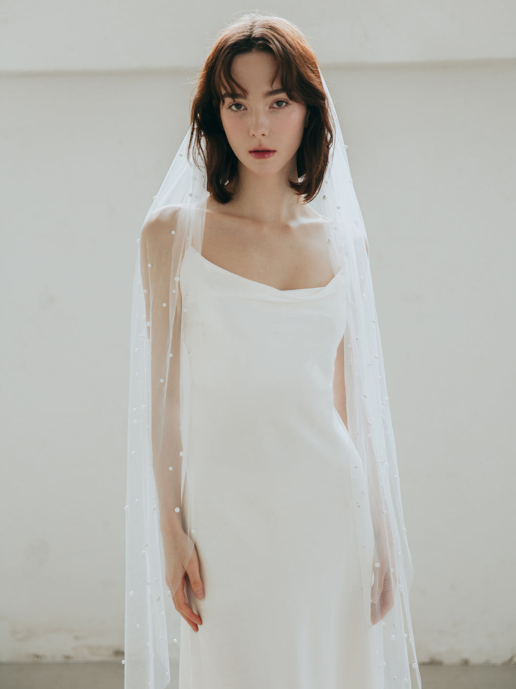 Bias Cut Pure Silk Wedding Dress