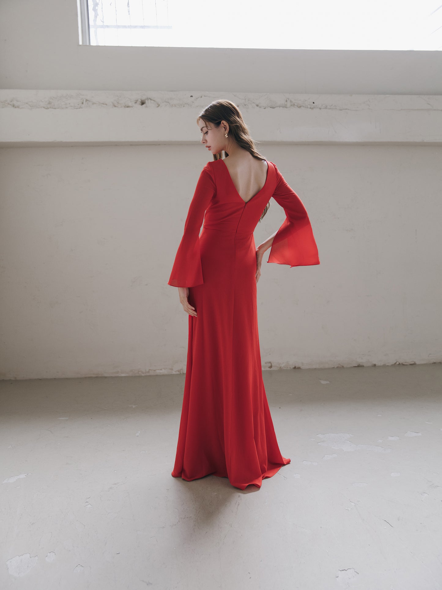 Elegant Red Evening Gown